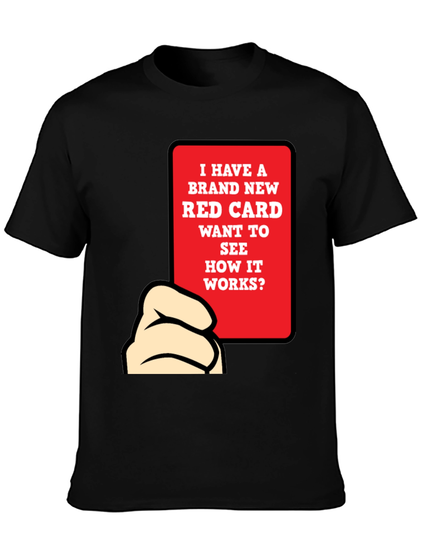 Funny Red Card T-Shirt - Novelty Graphic Tee
