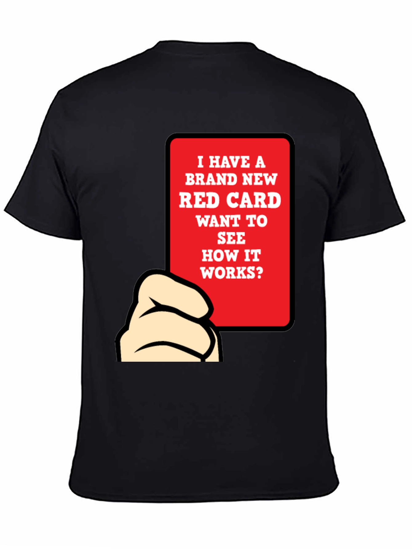 Funny Red Card T-Shirt - Novelty Graphic Tee