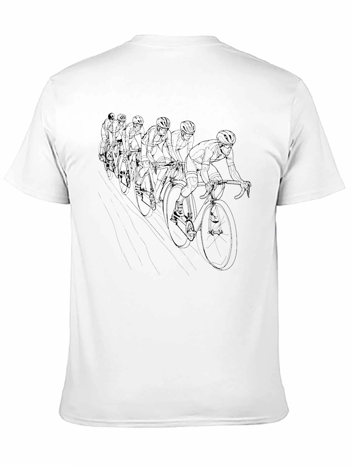 Cycling Team Graphic Tee - Black