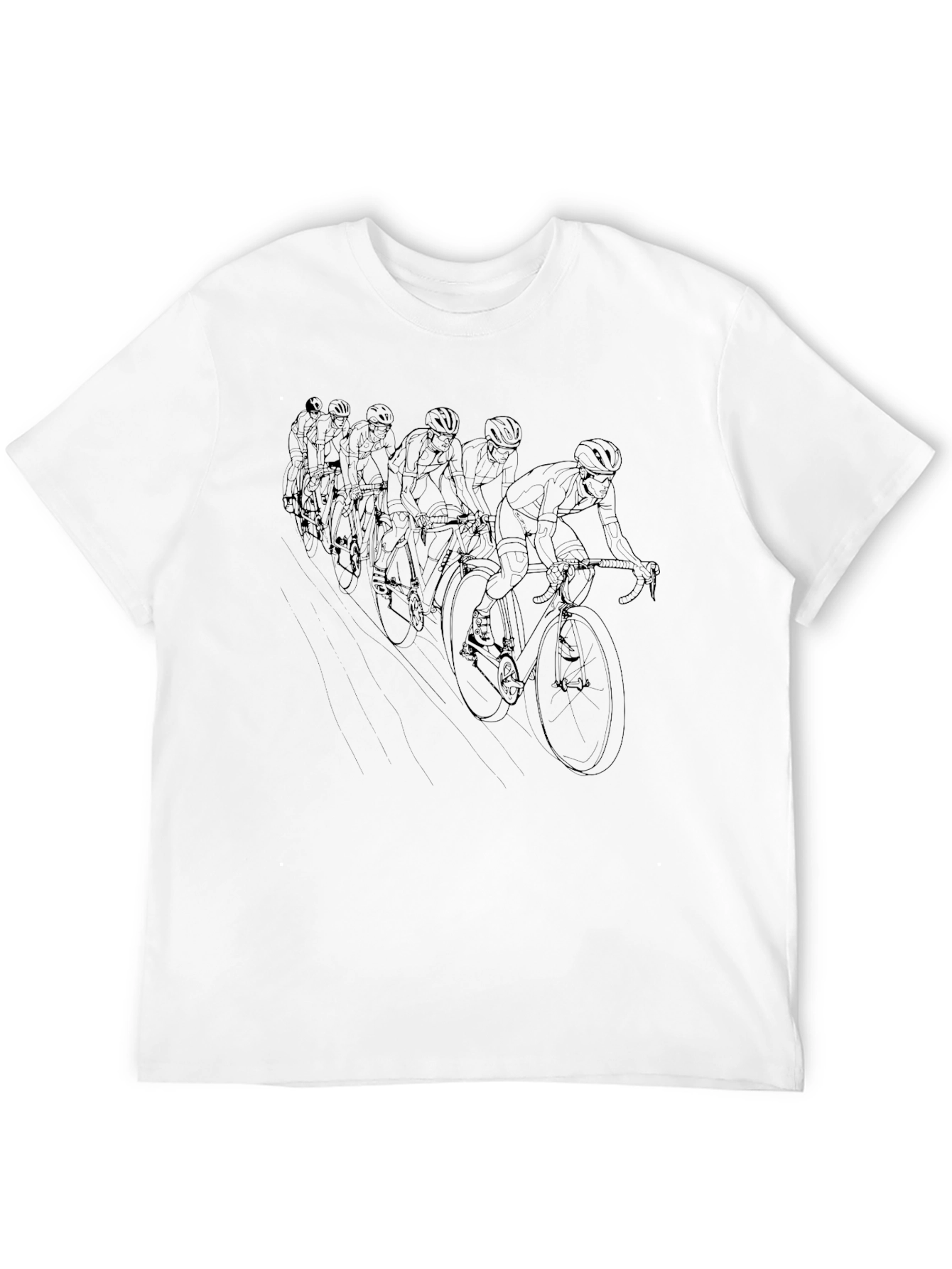 Cycling Team Graphic Tee - Black