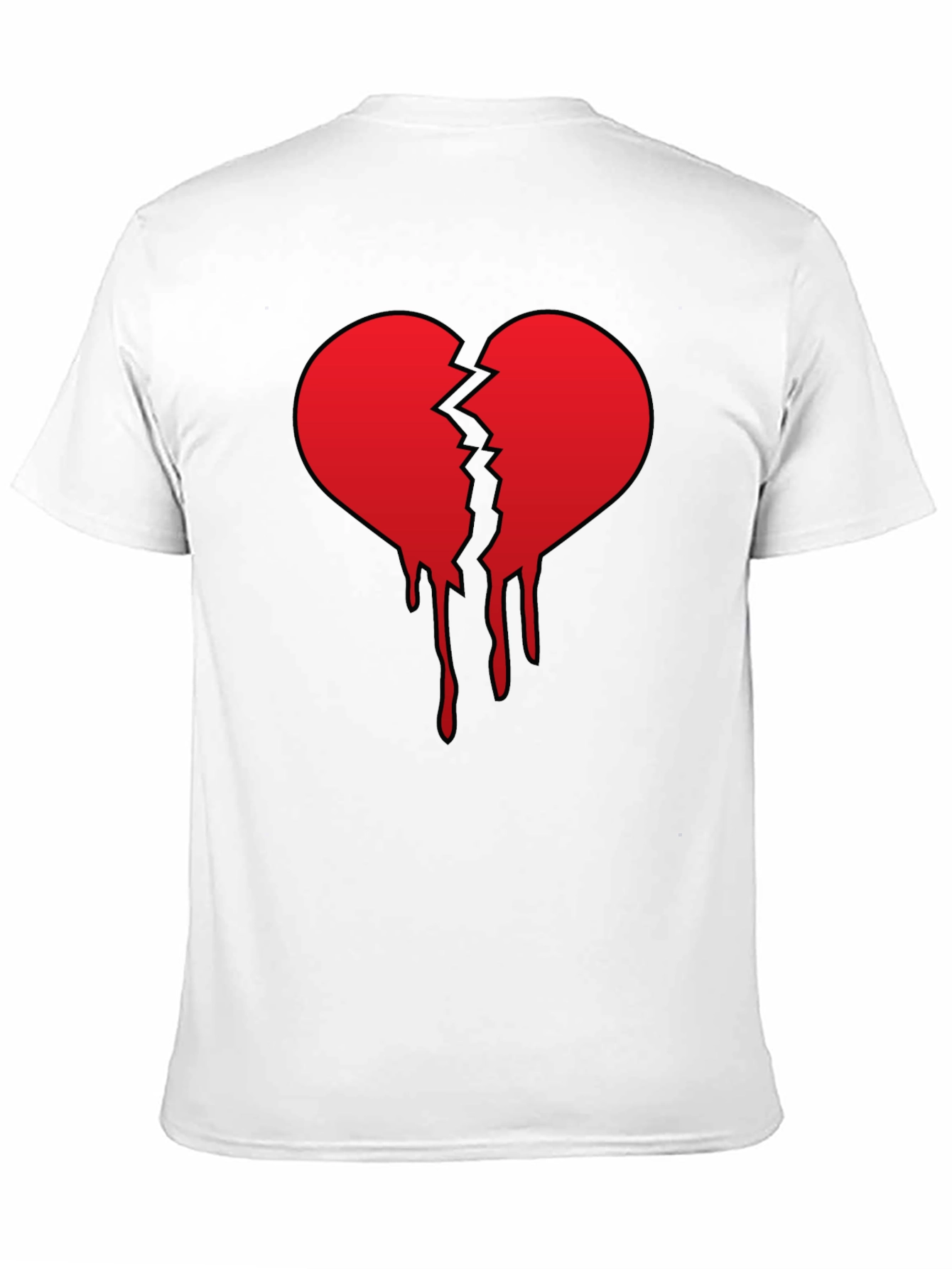 Broken Heart Graphic Tee - Black