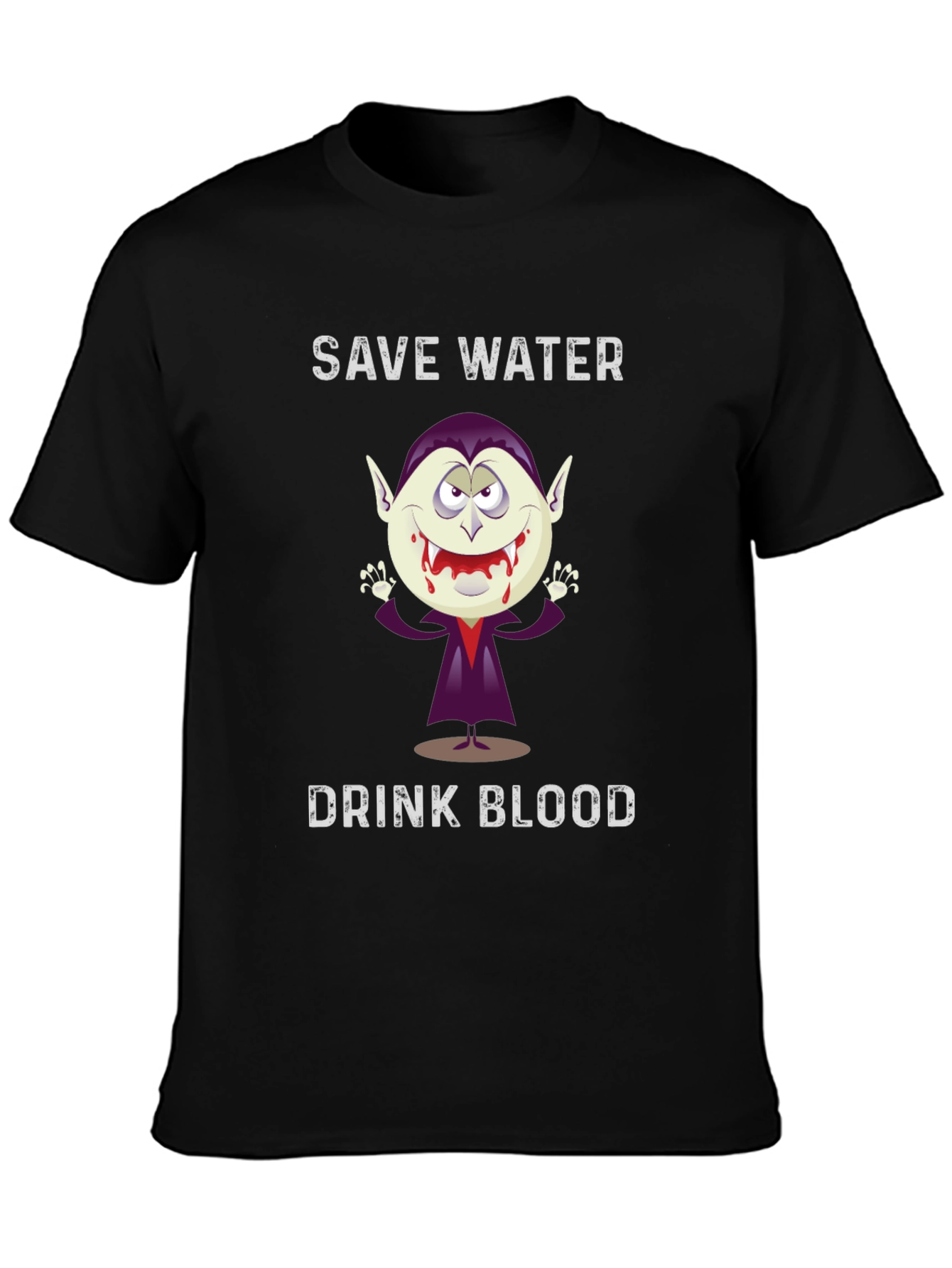 Save Water Drink Blood Vampire Graphic T-Shirt