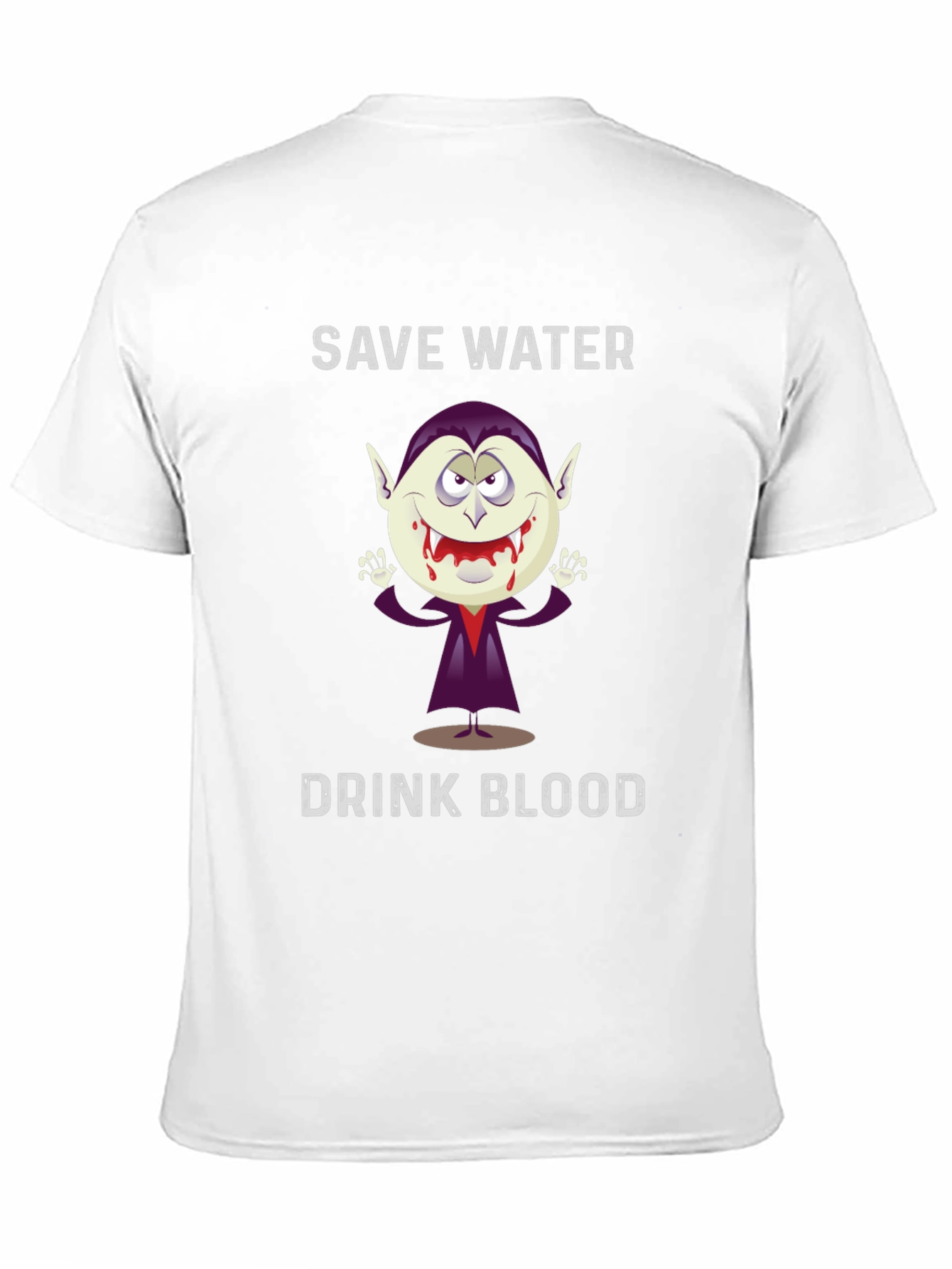 Save Water Drink Blood Vampire Graphic T-Shirt