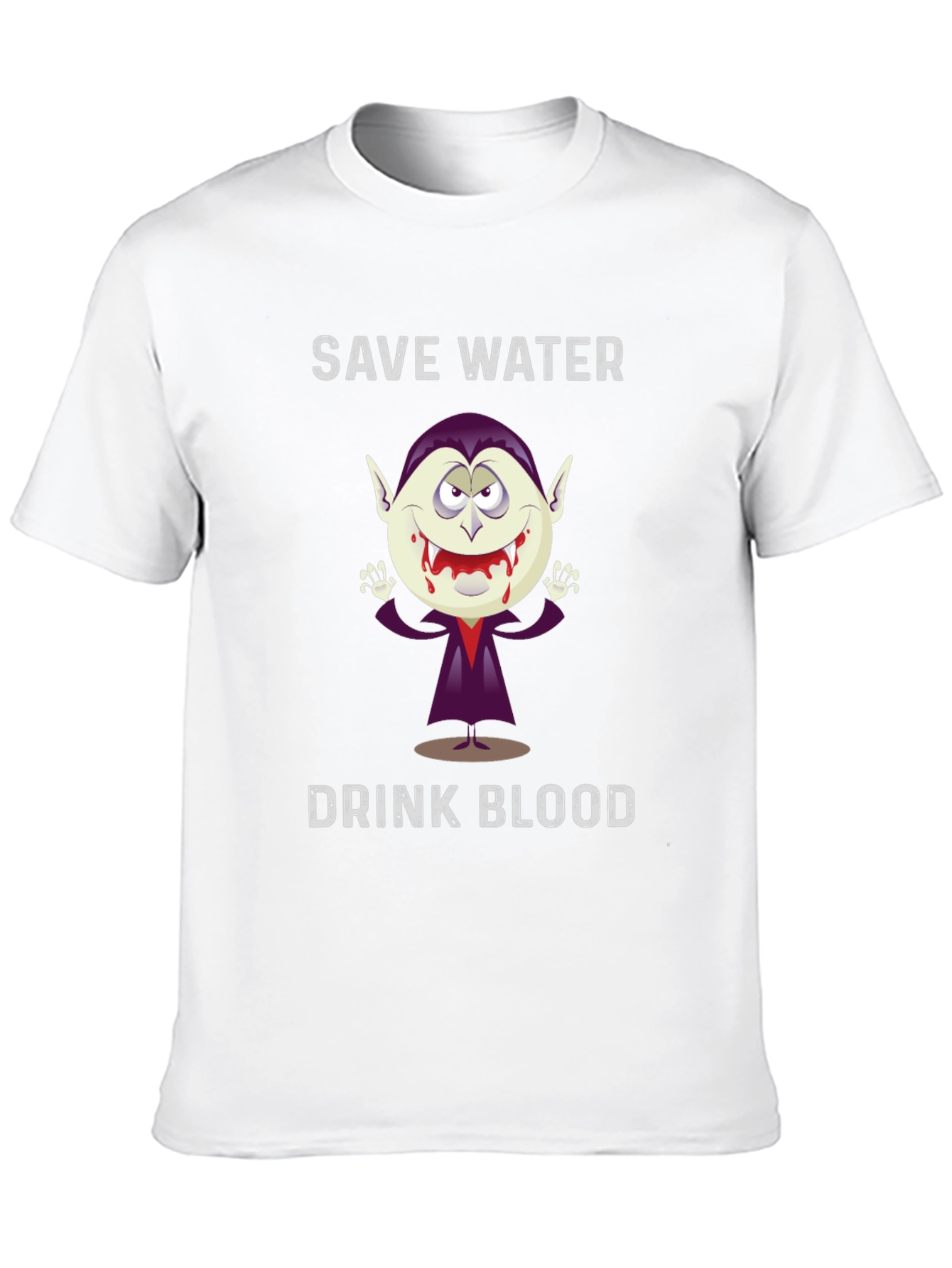 Save Water Drink Blood Vampire Graphic T-Shirt