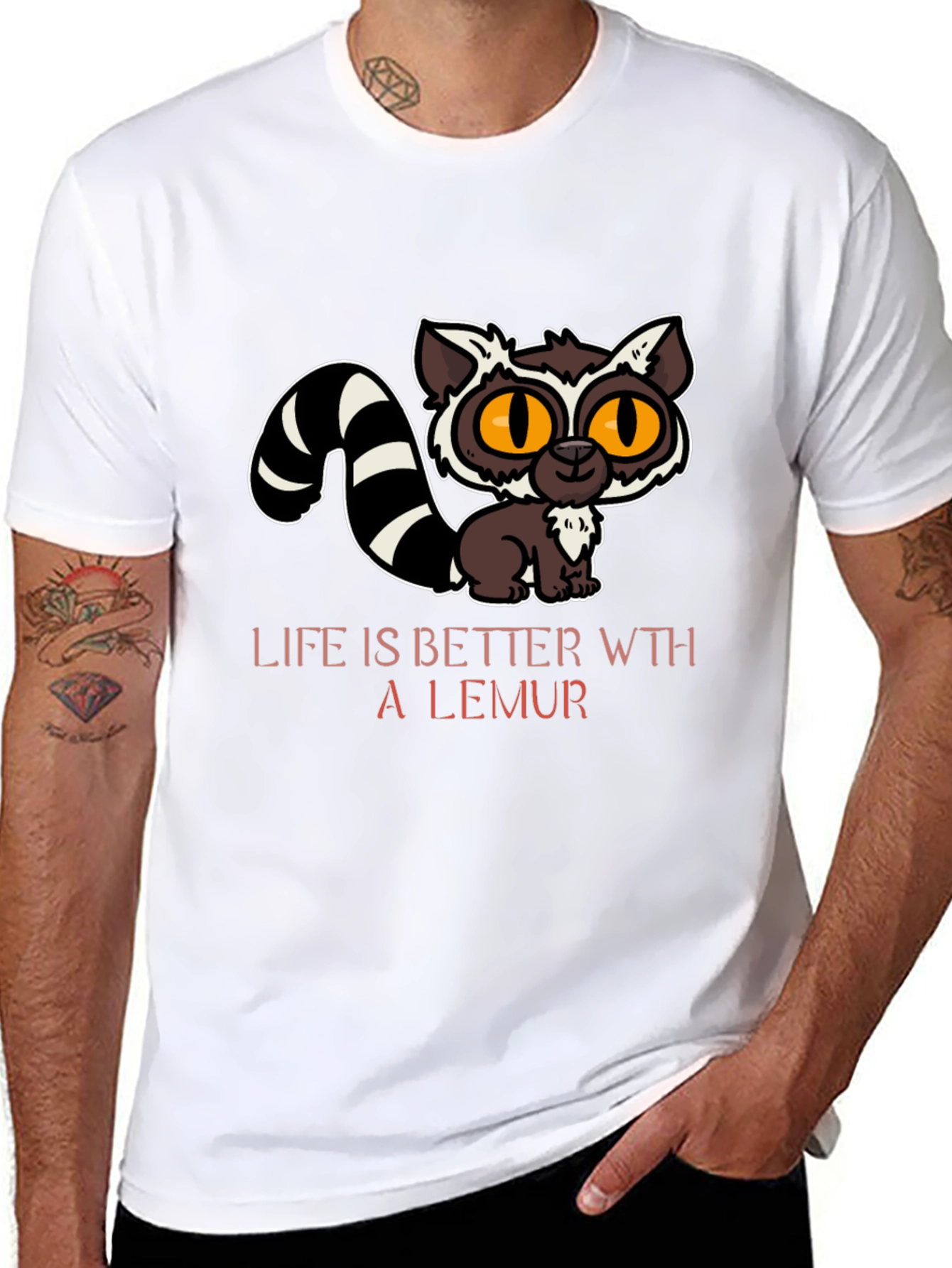 Cute Lemur Graphic T-Shirt