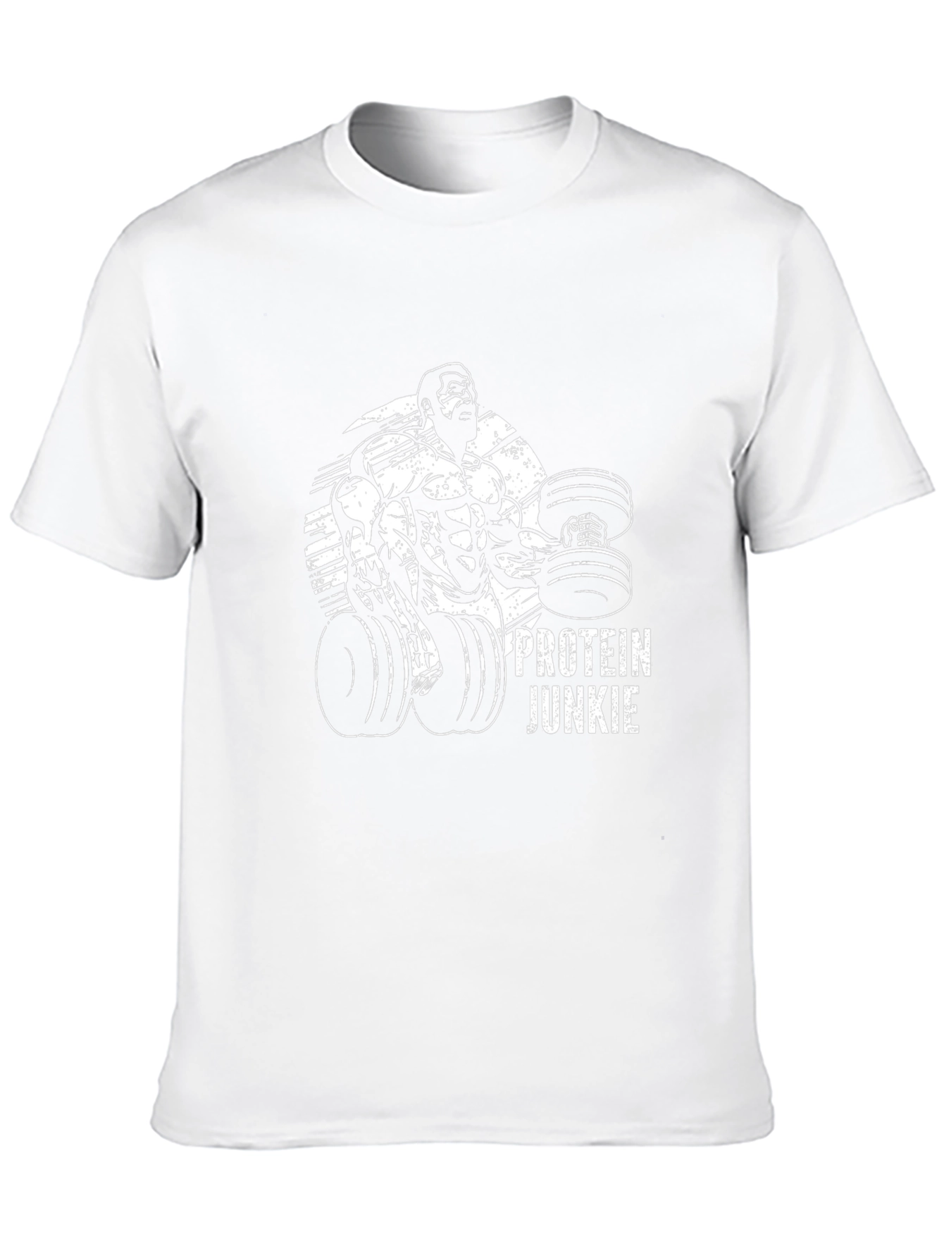 Protein Junkie Graphic T-Shirt - Black Gym Fitness Tee