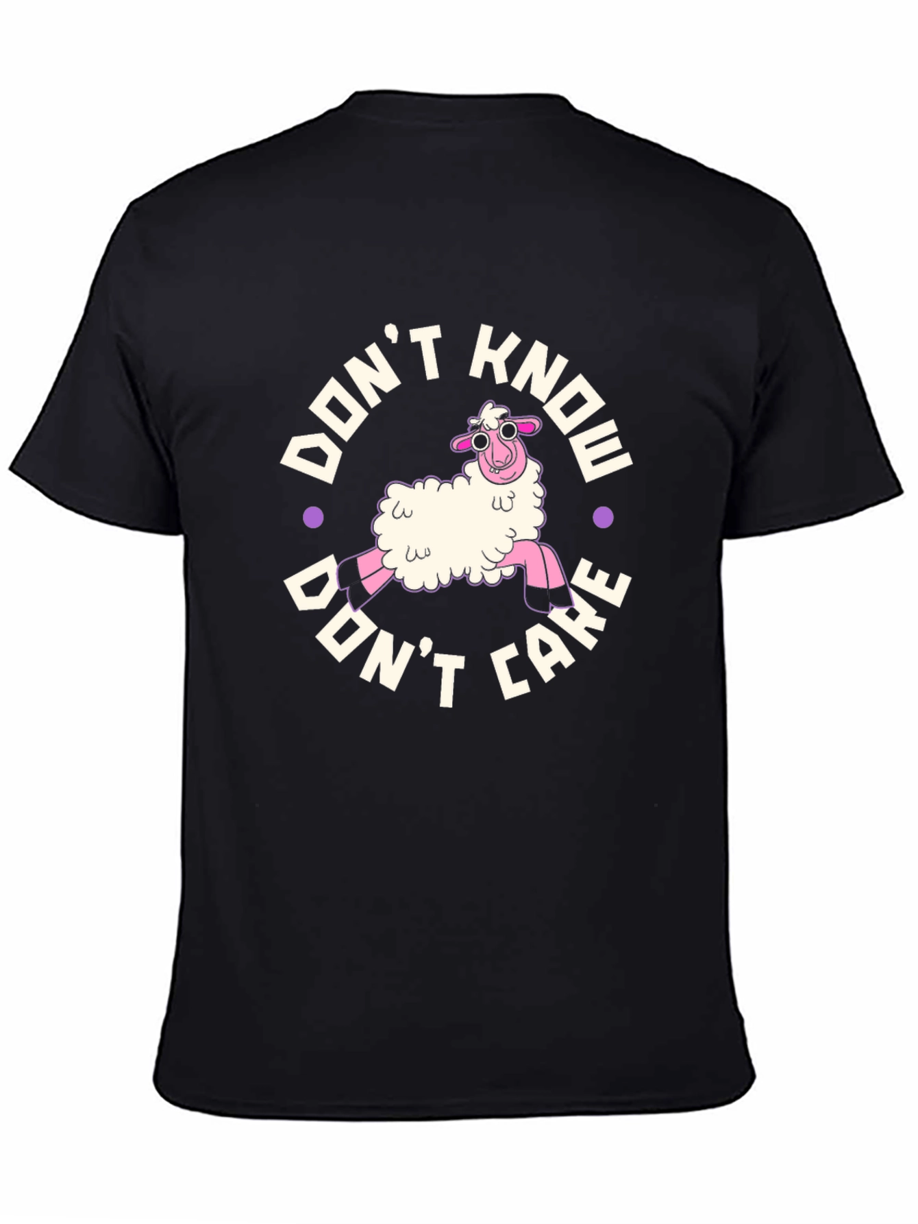 Dont Know Dont Care Sheep Graphic T-Shirt