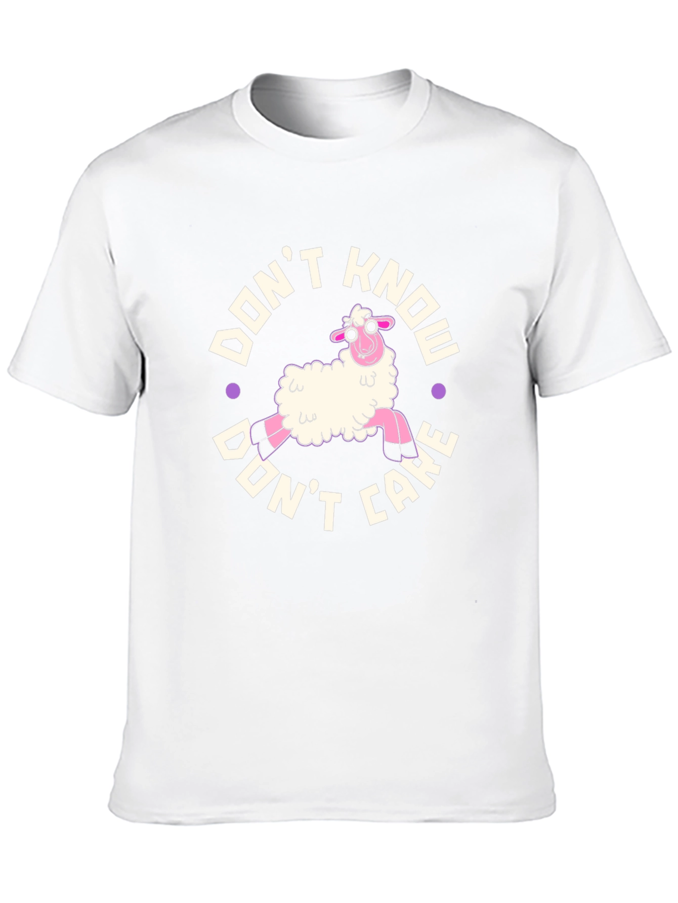 Dont Know Dont Care Sheep Graphic T-Shirt