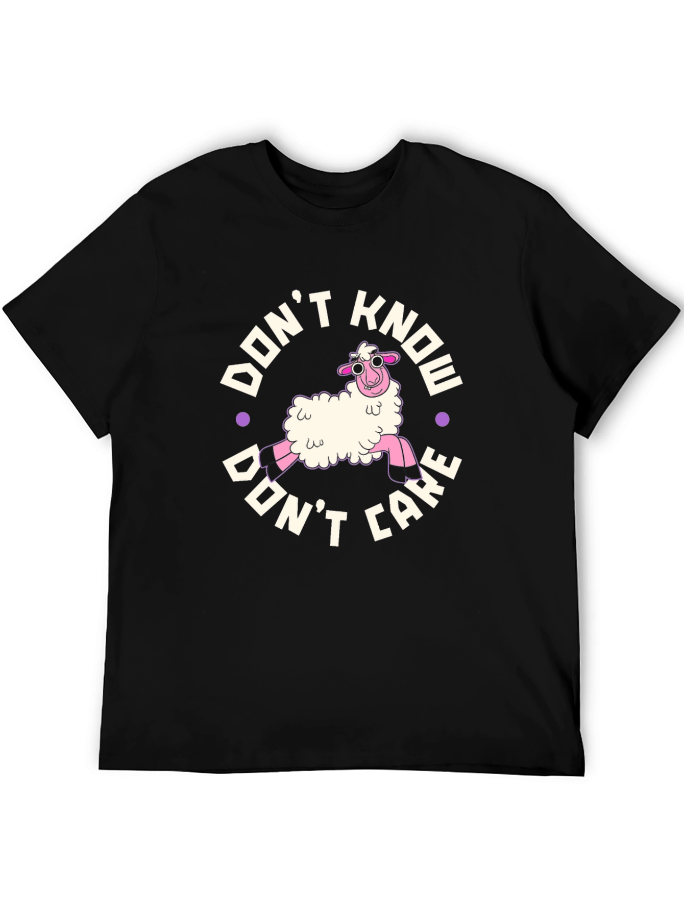 Dont Know Dont Care Sheep Graphic T-Shirt