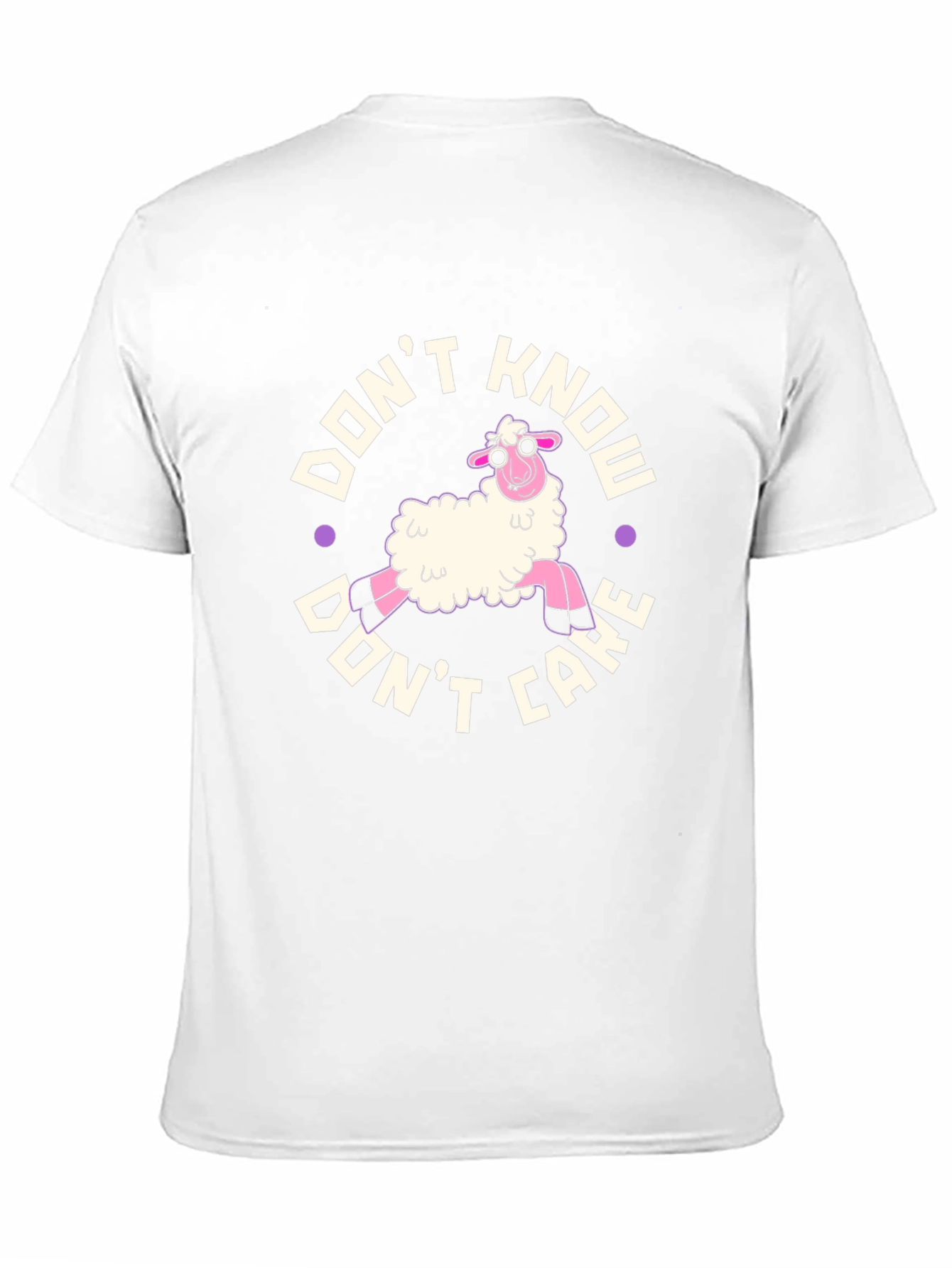 Dont Know Dont Care Sheep Graphic T-Shirt