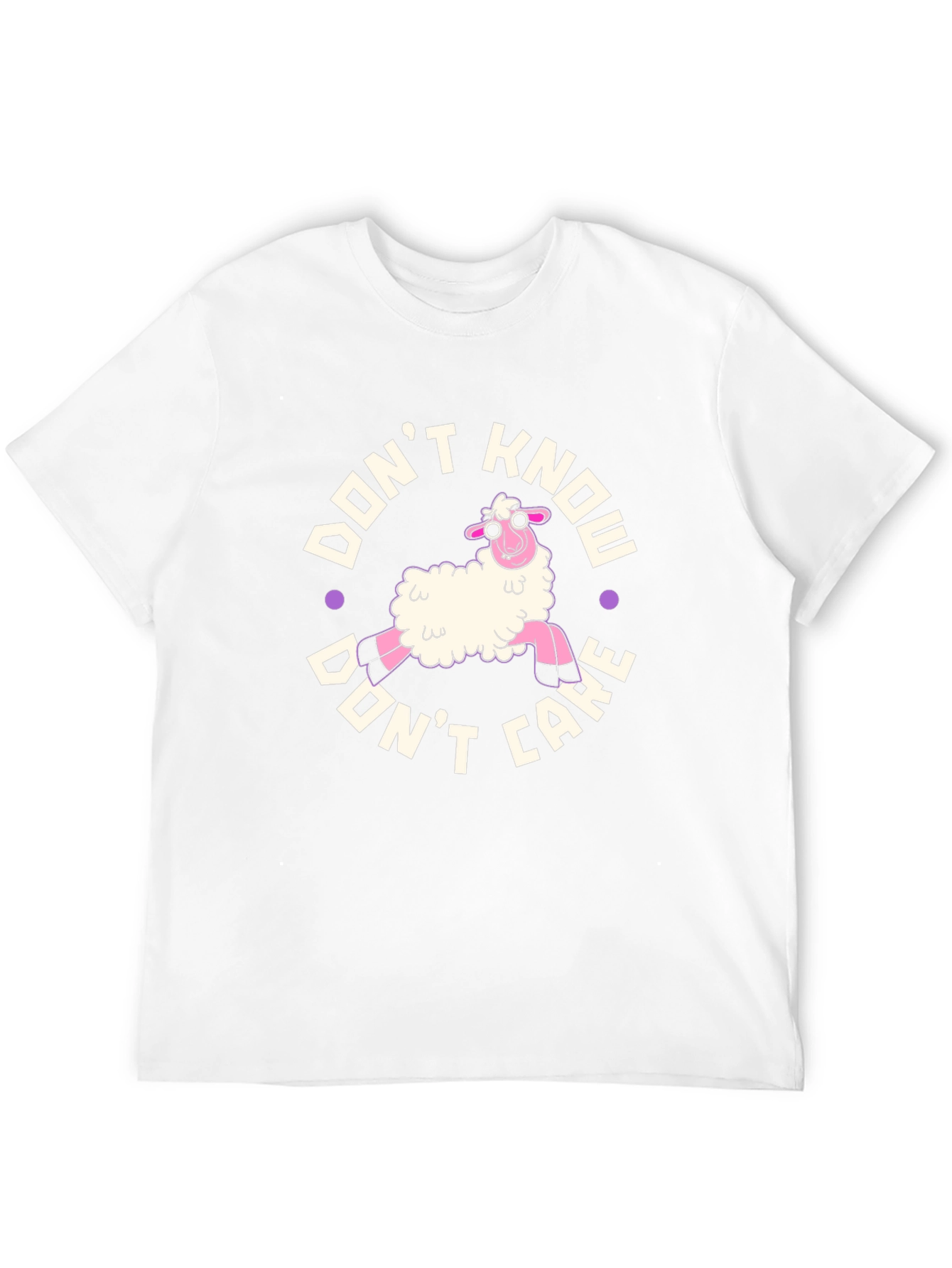 Dont Know Dont Care Sheep Graphic T-Shirt