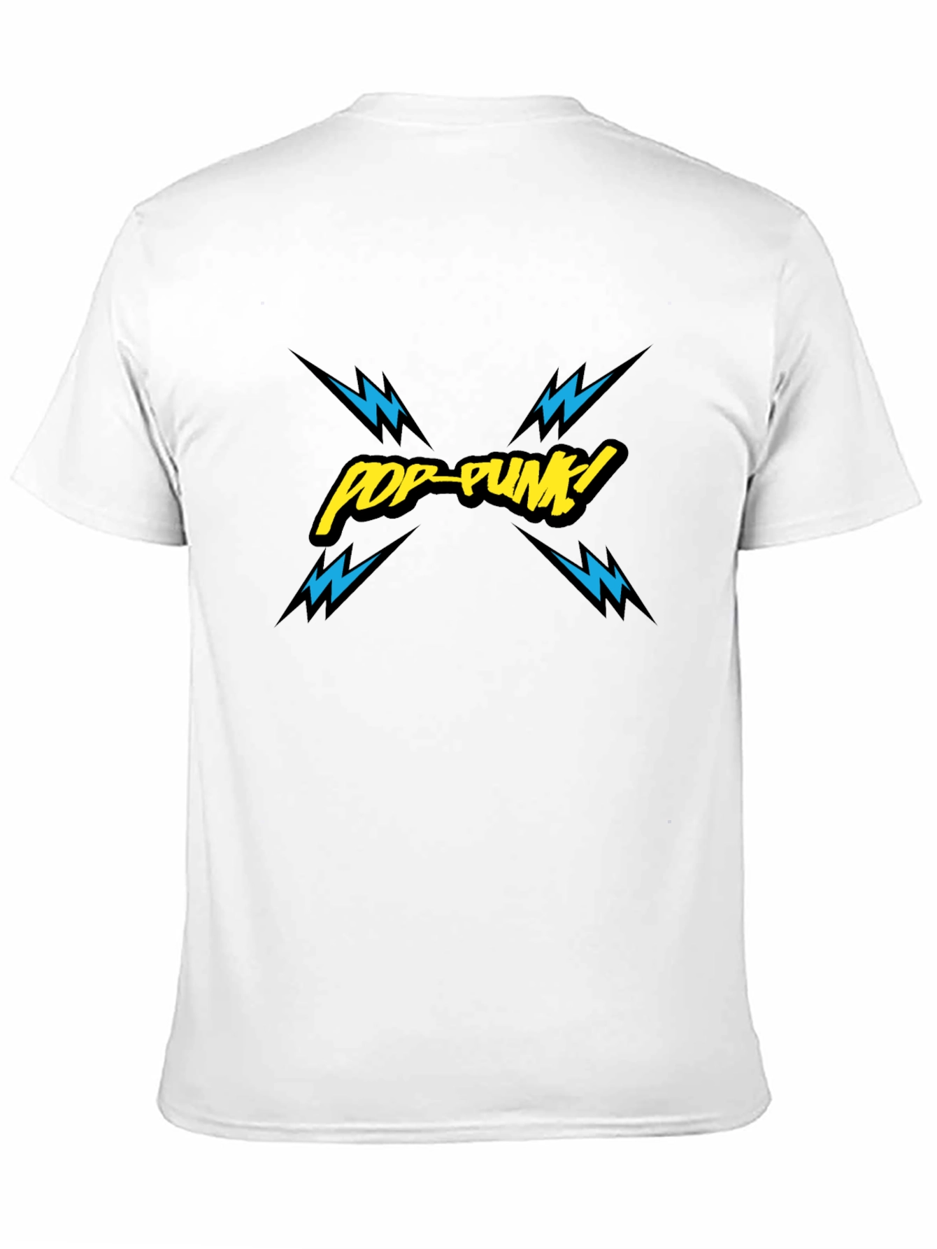Pop-Punk Graphic Print Black T-Shirt