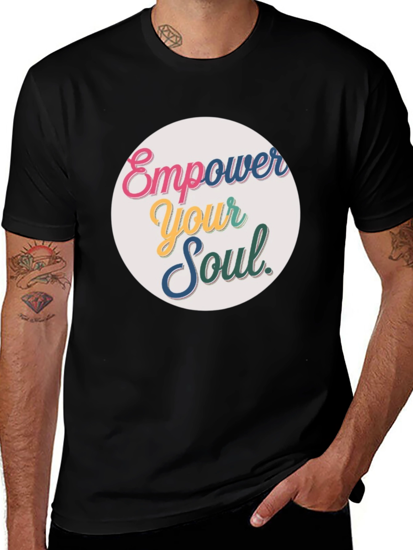 Empower Your Soul Graphic Tee - Black