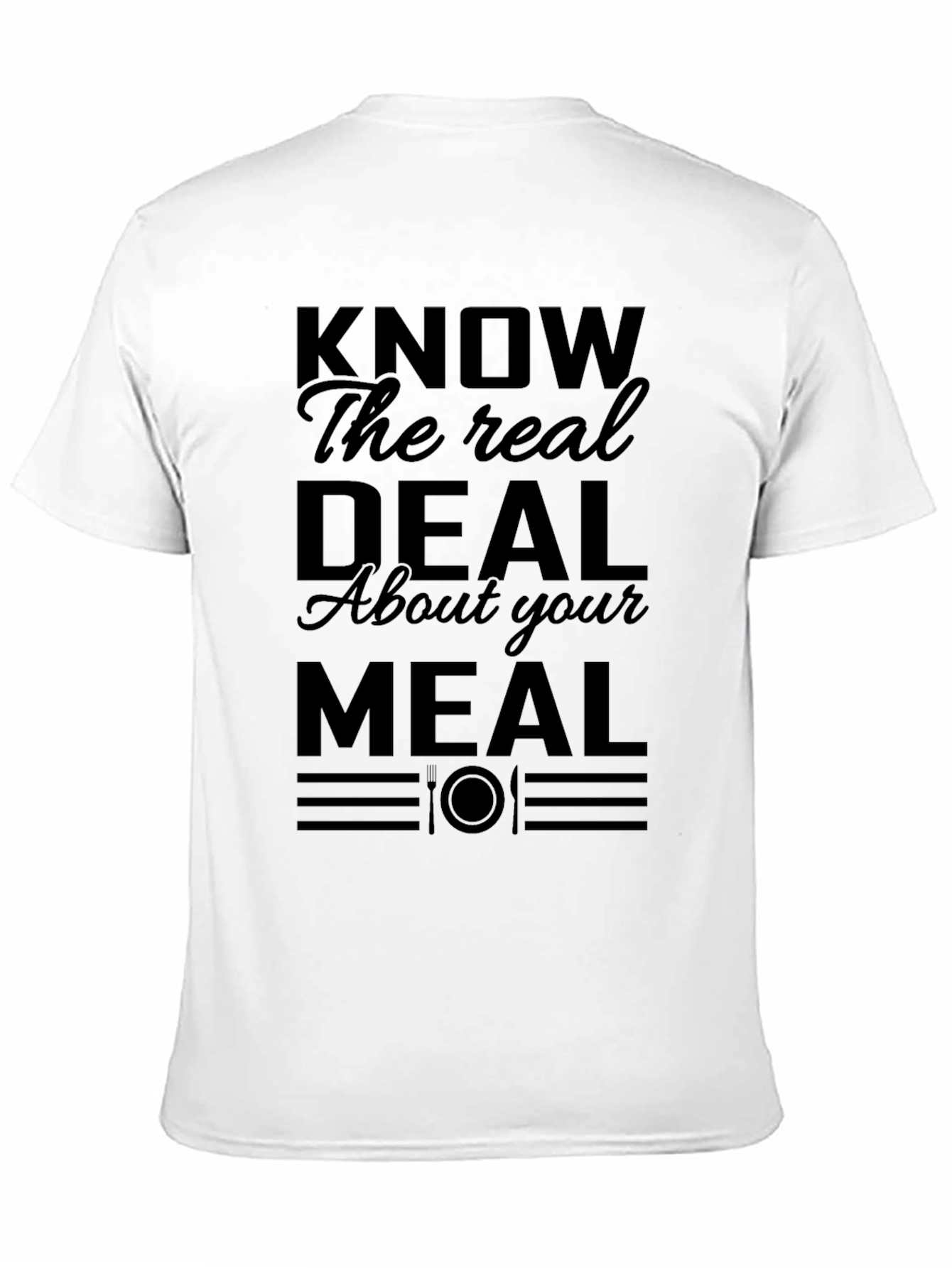 Know Your Meal Black Graphic Tee