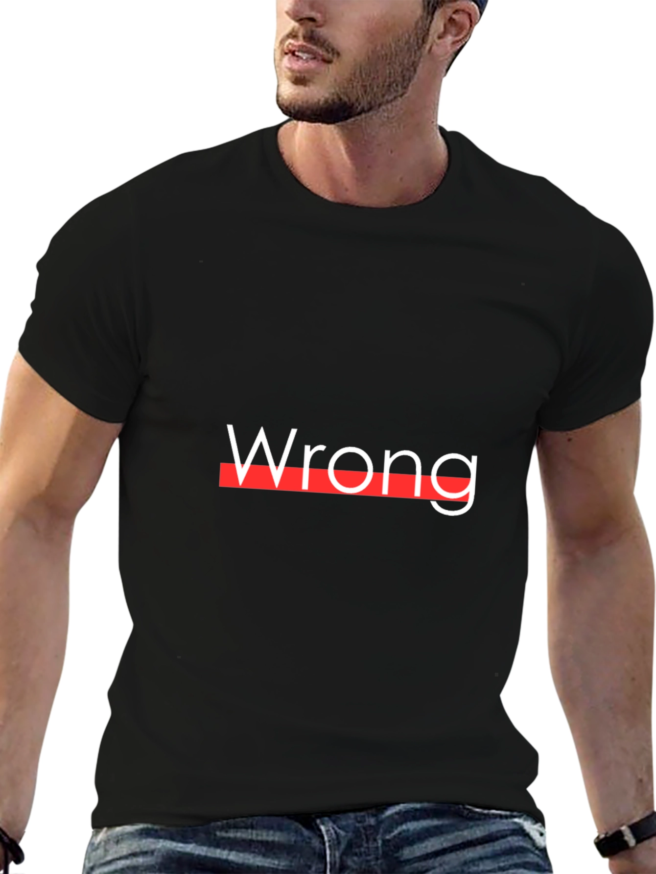Wrong Graphic T-Shirt - Bold Statement Tee