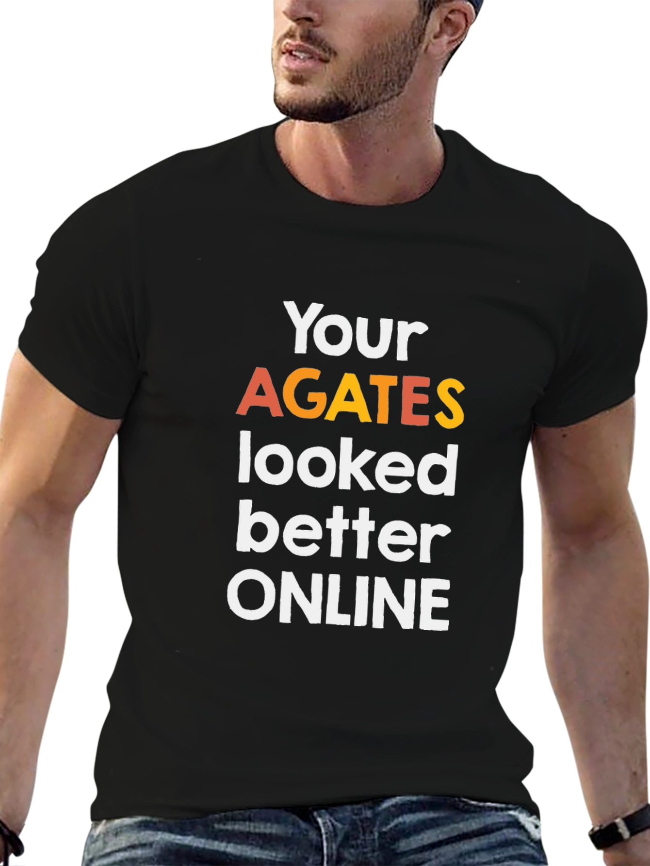 Funny Agates Graphic Tee - Sarcastic Humor Shirt