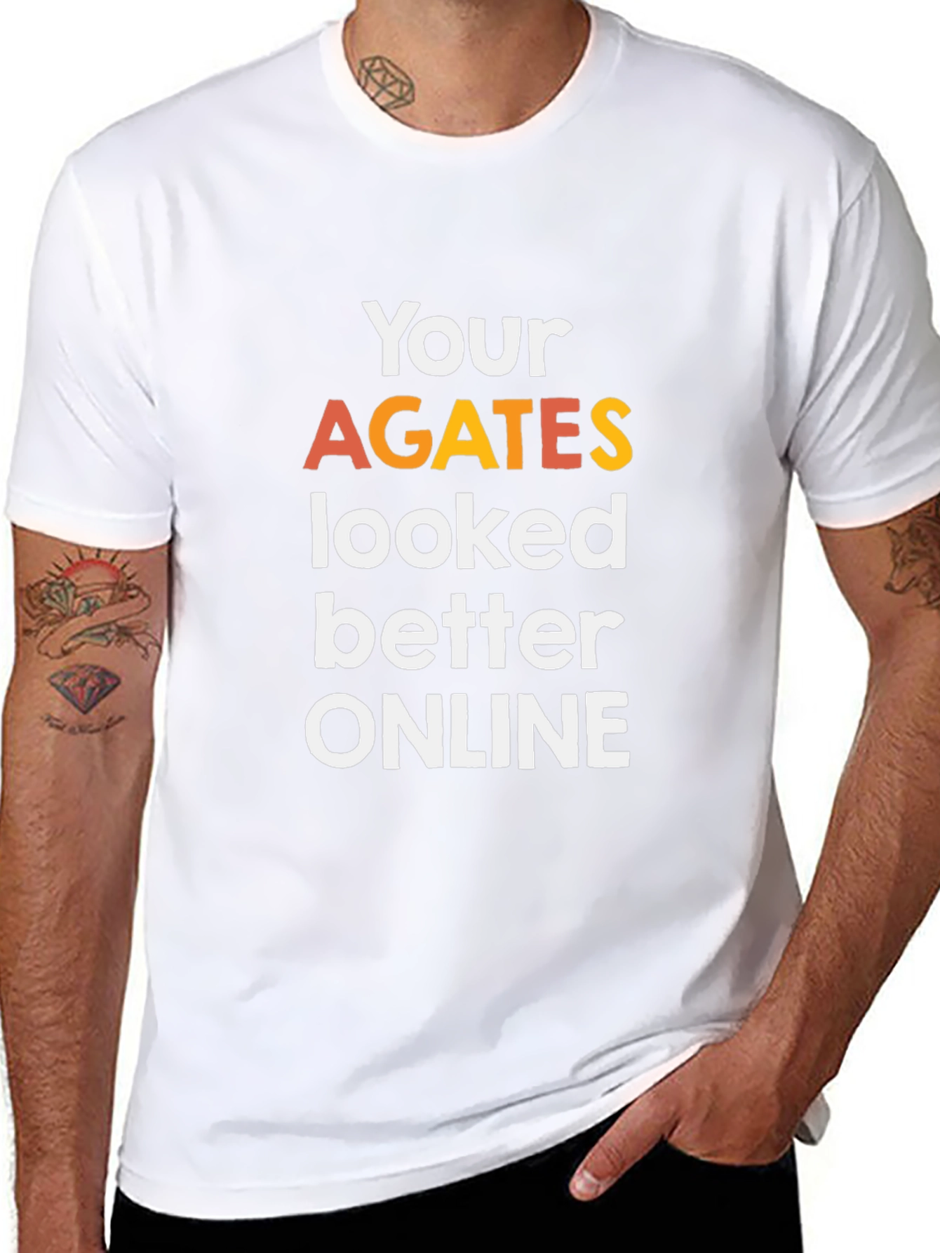 Funny Agates Graphic Tee - Sarcastic Humor Shirt