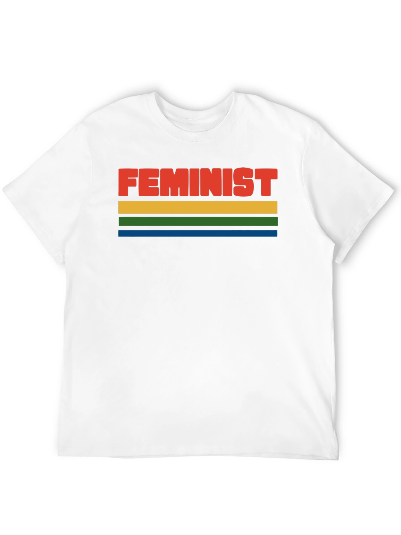 Feminist Retro Style Striped T-Shirt