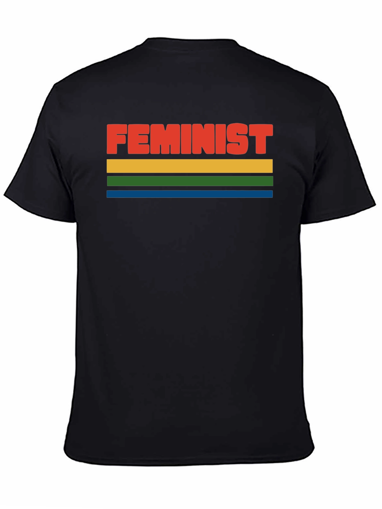 Feminist Retro Style Striped T-Shirt