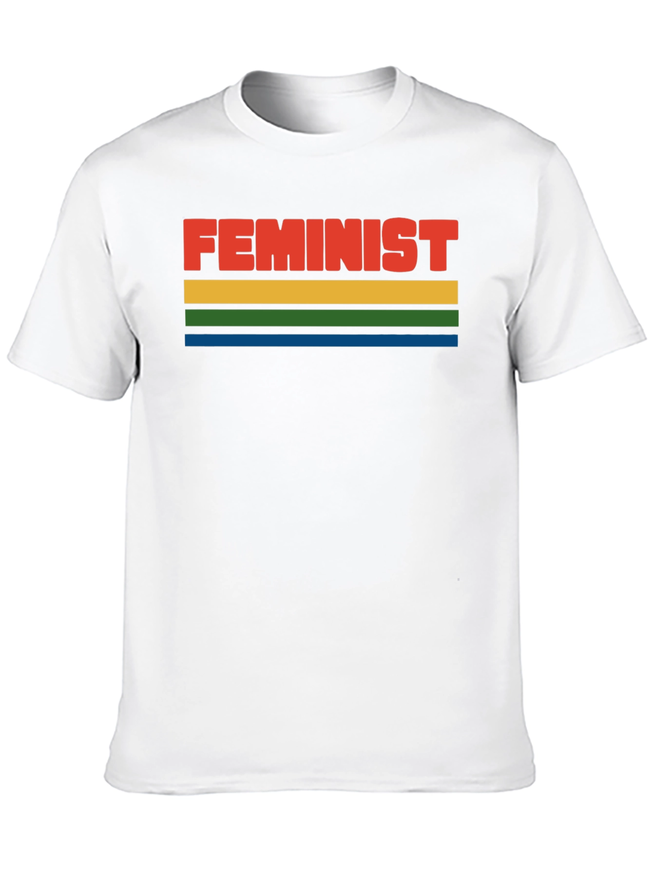 Feminist Retro Style Striped T-Shirt