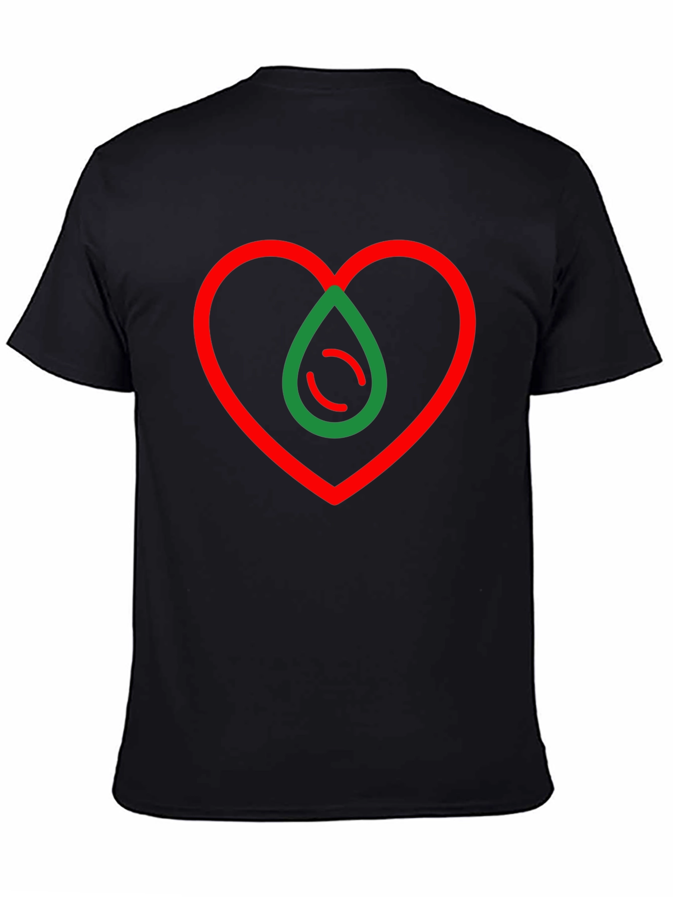 Heart Drop Graphic T-Shirt - Modern Design
