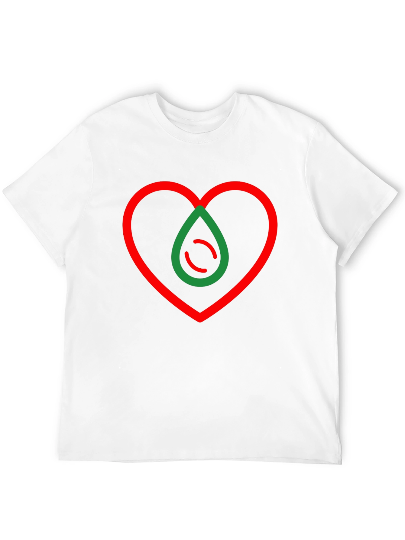 Heart Drop Graphic T-Shirt - Modern Design