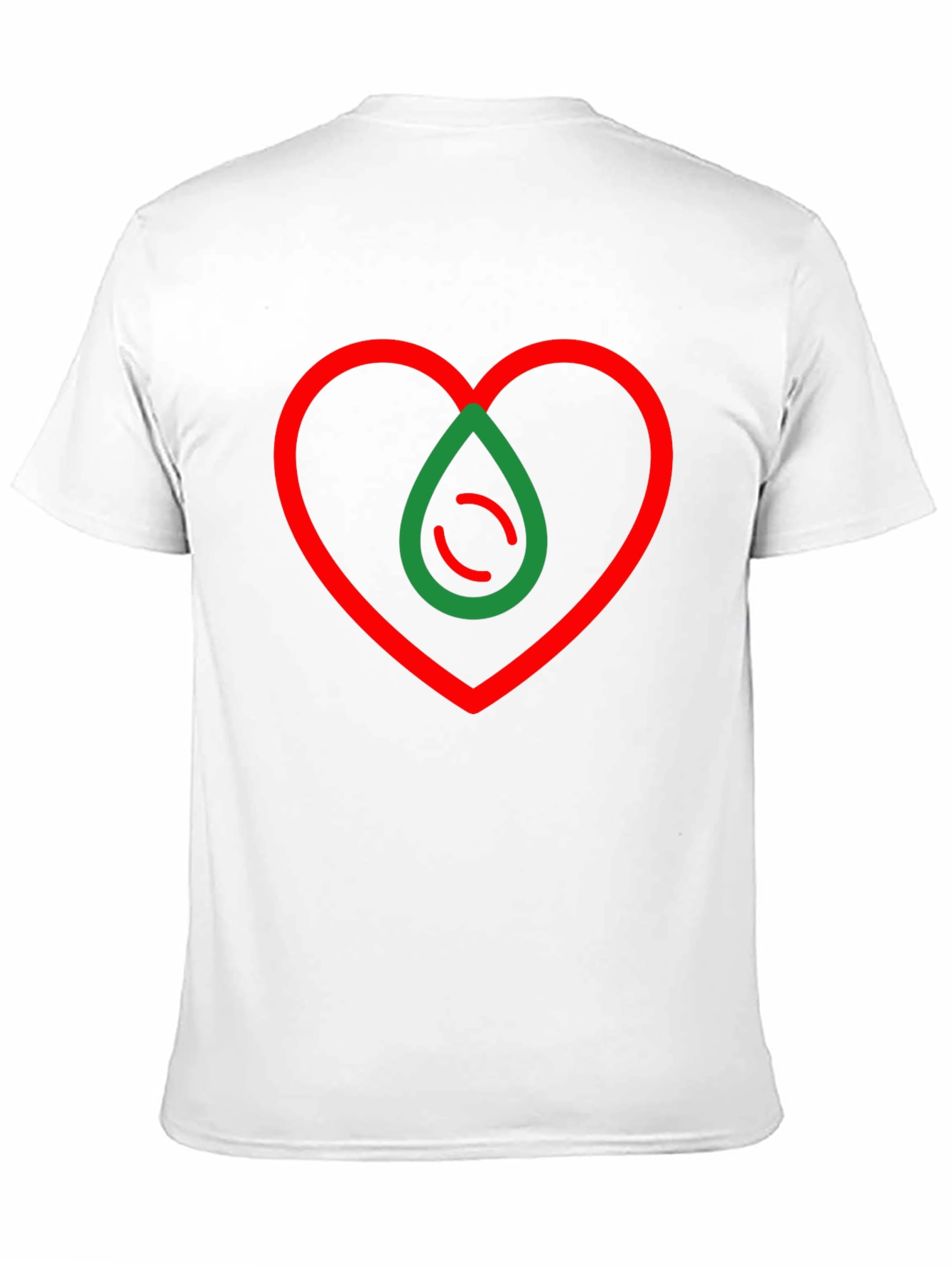Heart Drop Graphic T-Shirt - Modern Design