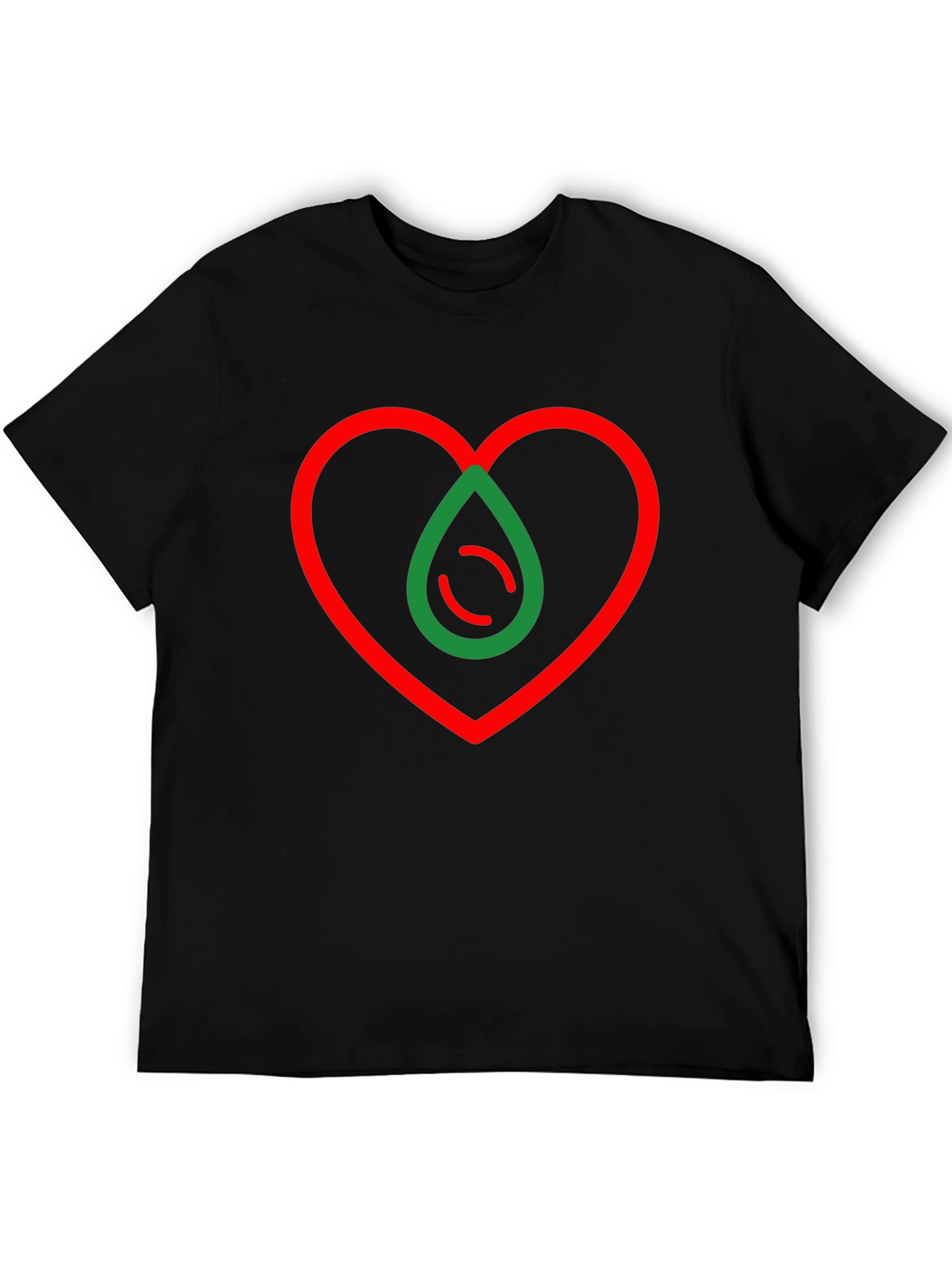 Heart Drop Graphic T-Shirt - Modern Design