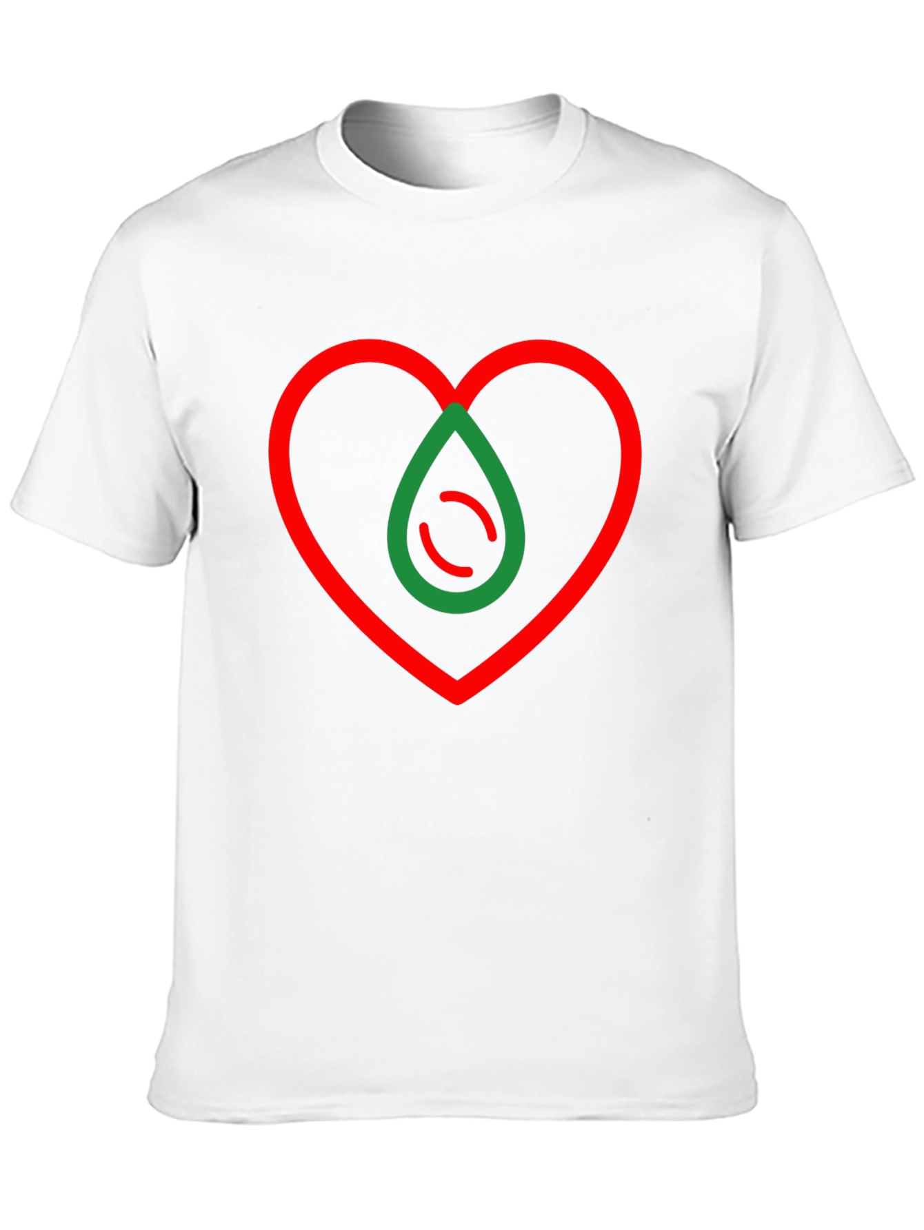 Heart Drop Graphic T-Shirt - Modern Design