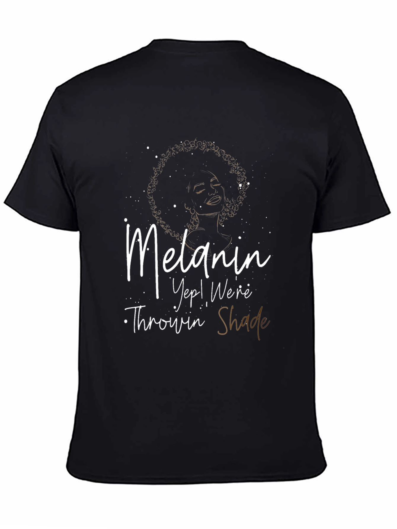 Melanin Throwin Shade Graphic Tee - Black