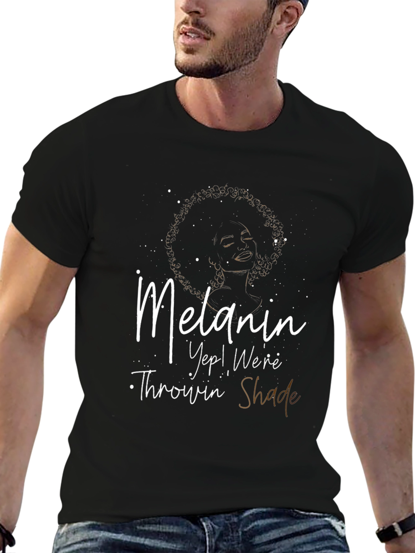 Melanin Throwin Shade Graphic Tee - Black