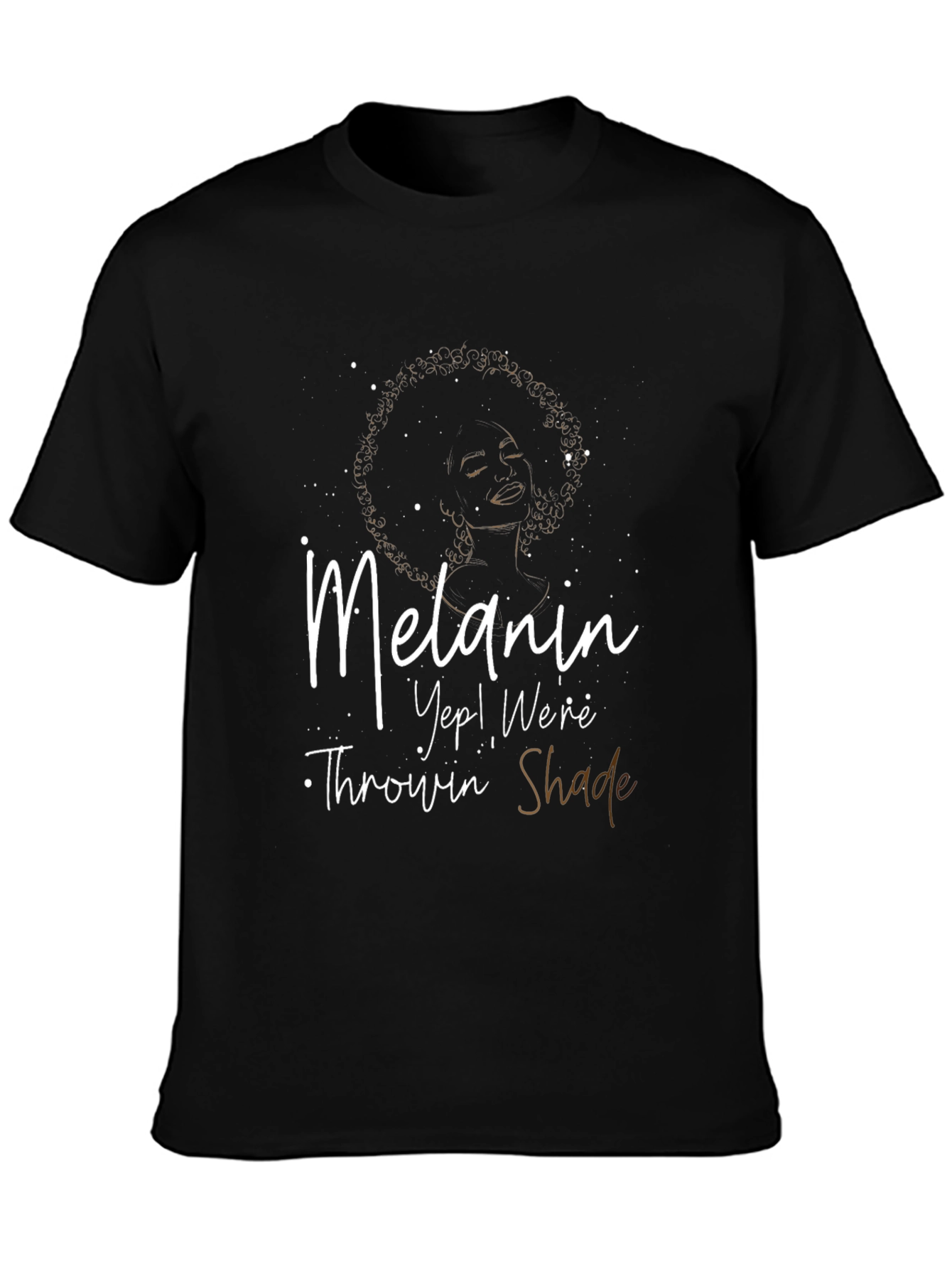 Melanin Throwin Shade Graphic Tee - Black
