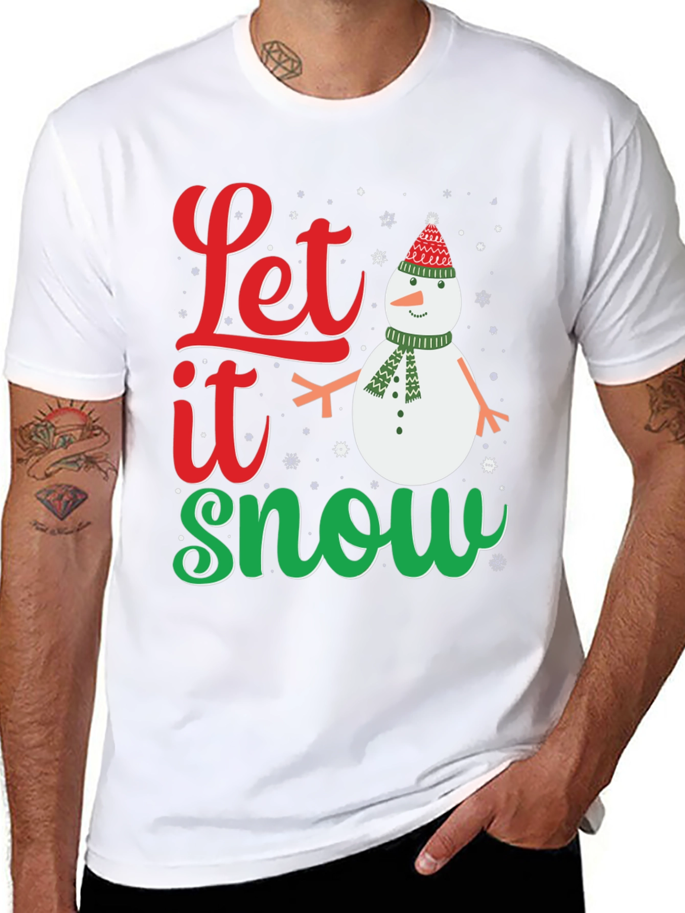 Let it Snow Christmas T-Shirt - Festive Holiday Apparel