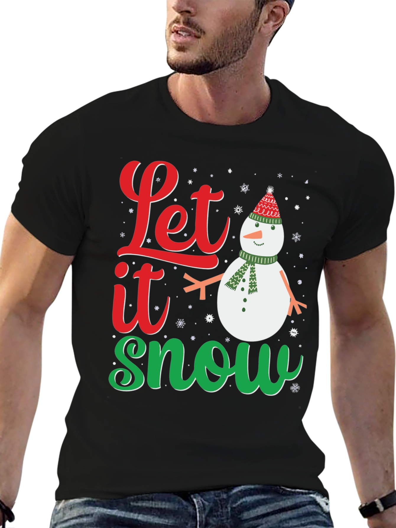Let it Snow Christmas T-Shirt - Festive Holiday Apparel