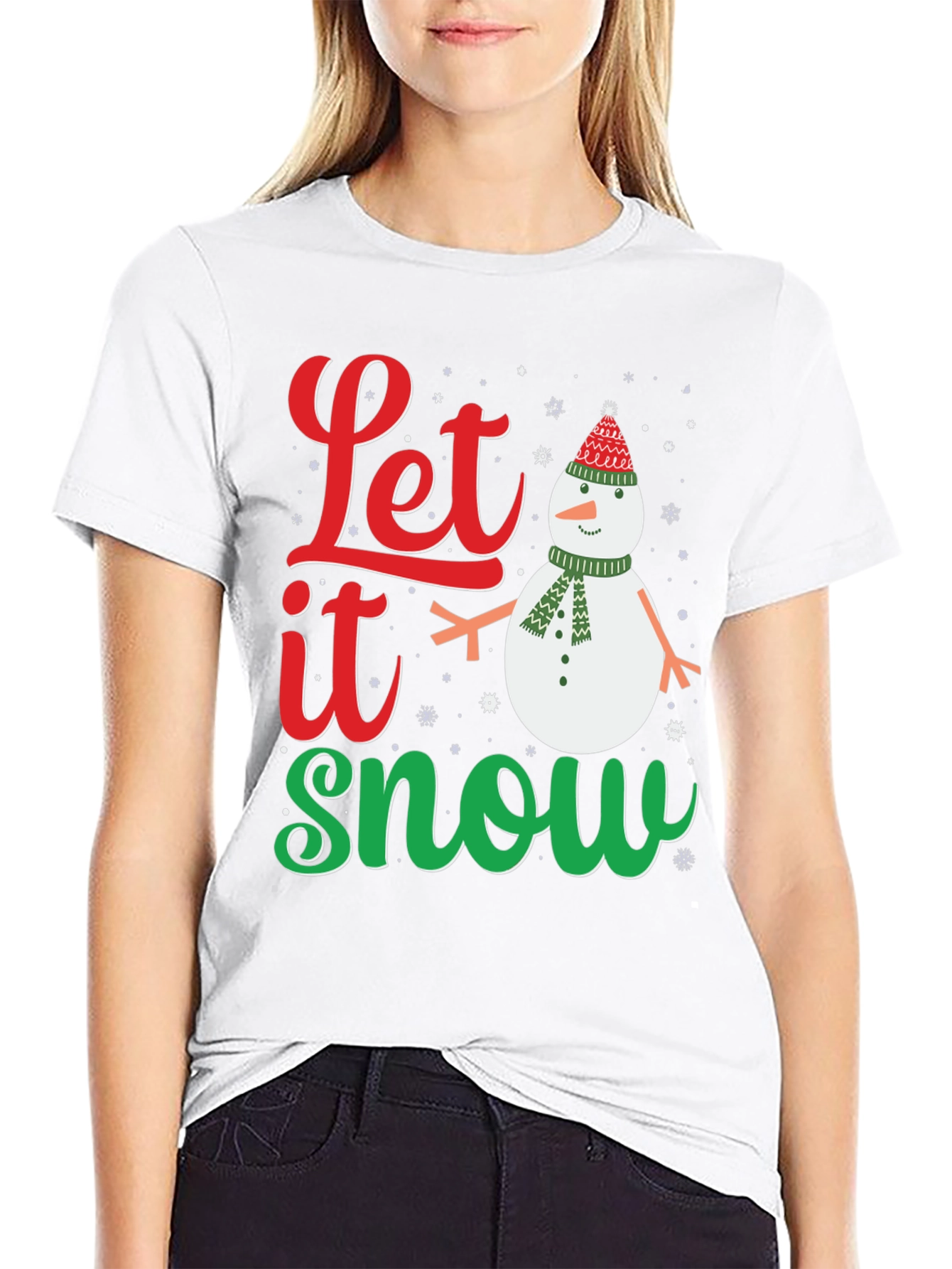 Let it Snow Christmas T-Shirt - Festive Holiday Apparel