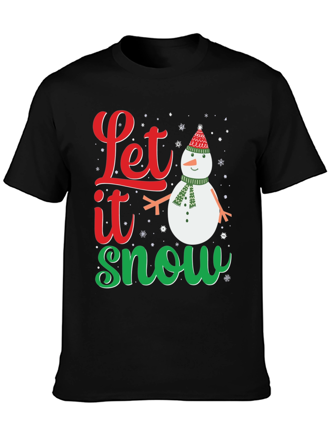 Let it Snow Christmas T-Shirt - Festive Holiday Apparel