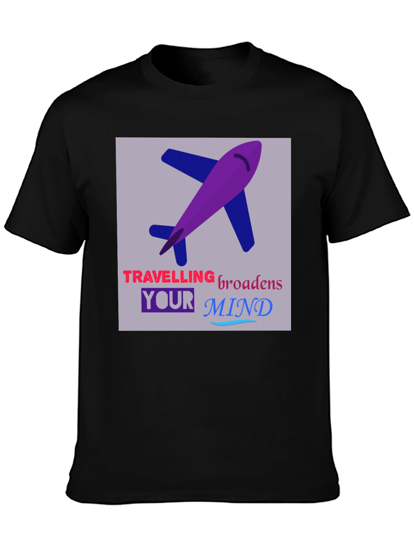 Travel Lover Graphic Tee - Airplane Design