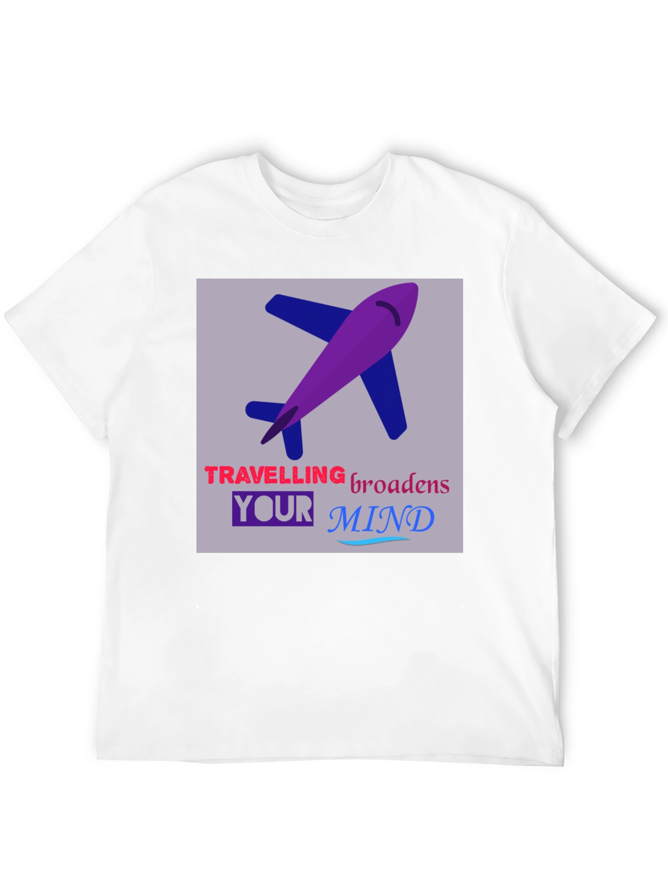 Travel Lover Graphic Tee - Airplane Design
