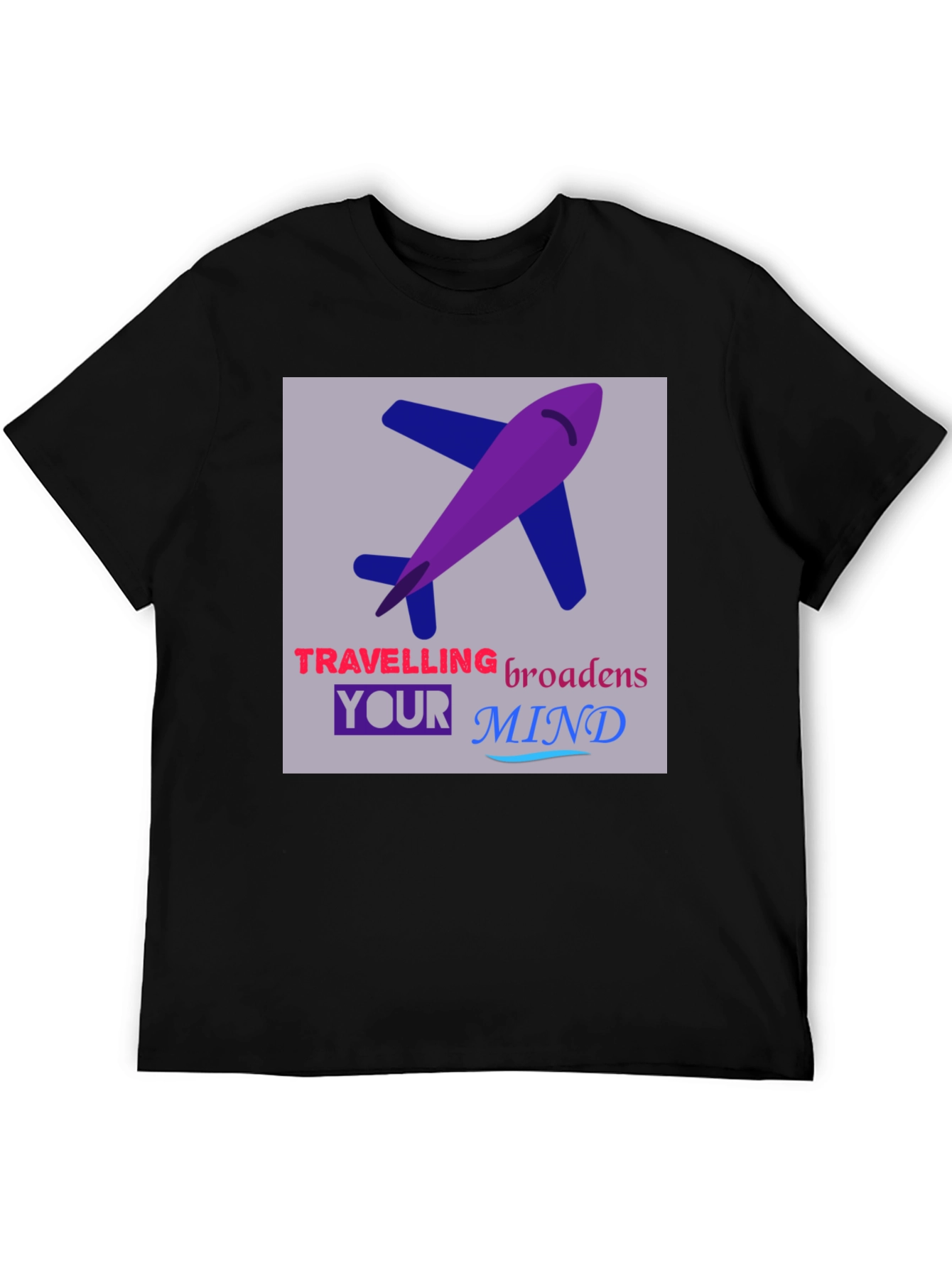 Travel Lover Graphic Tee - Airplane Design
