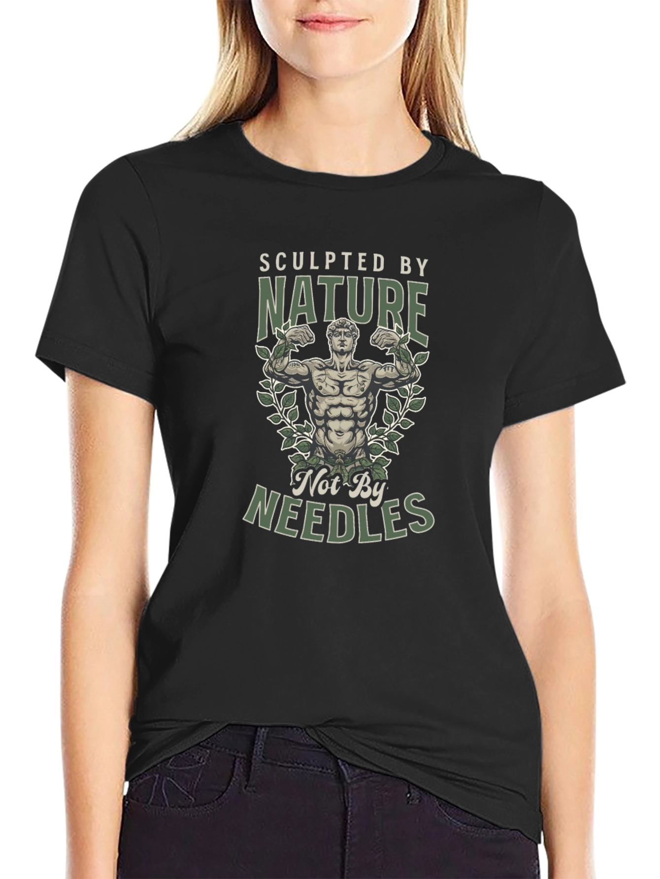 Sculpted by Nature T-Shirt - Natural Bodybuilding Tee