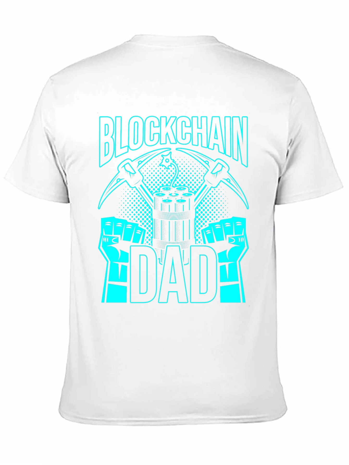 Blockchain Dad Graphic Tee - Crypto Mining T-Shirt