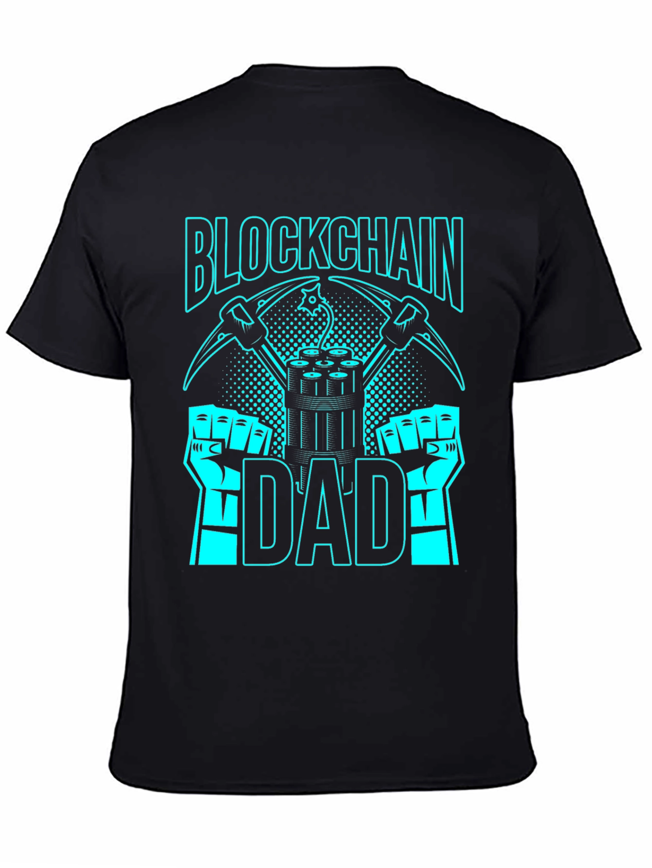 Blockchain Dad Graphic Tee - Crypto Mining T-Shirt