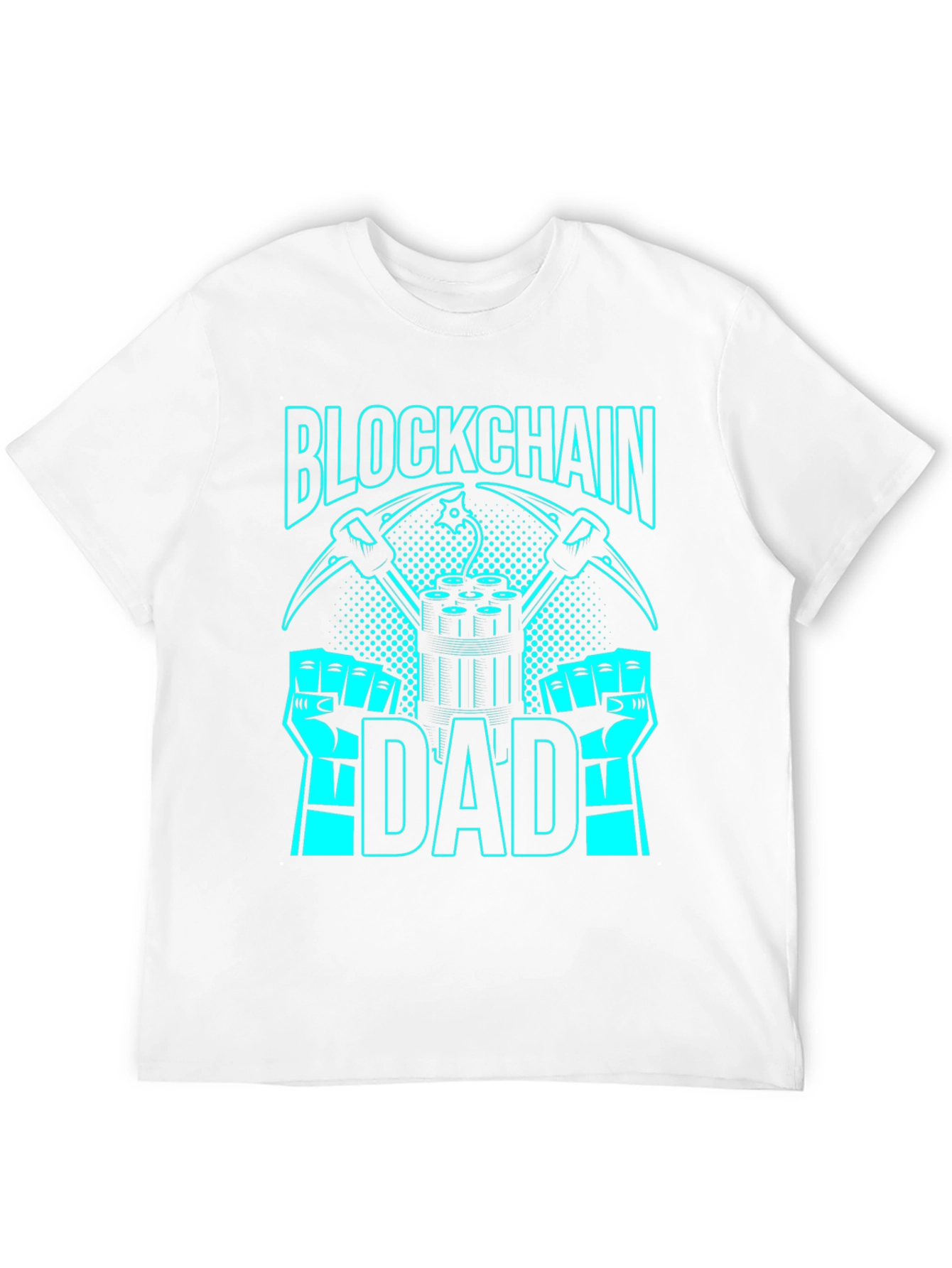 Blockchain Dad Graphic Tee - Crypto Mining T-Shirt