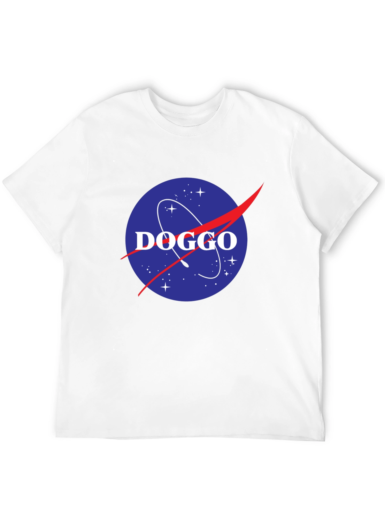 DOGGO NASA Inspired Black T-Shirt