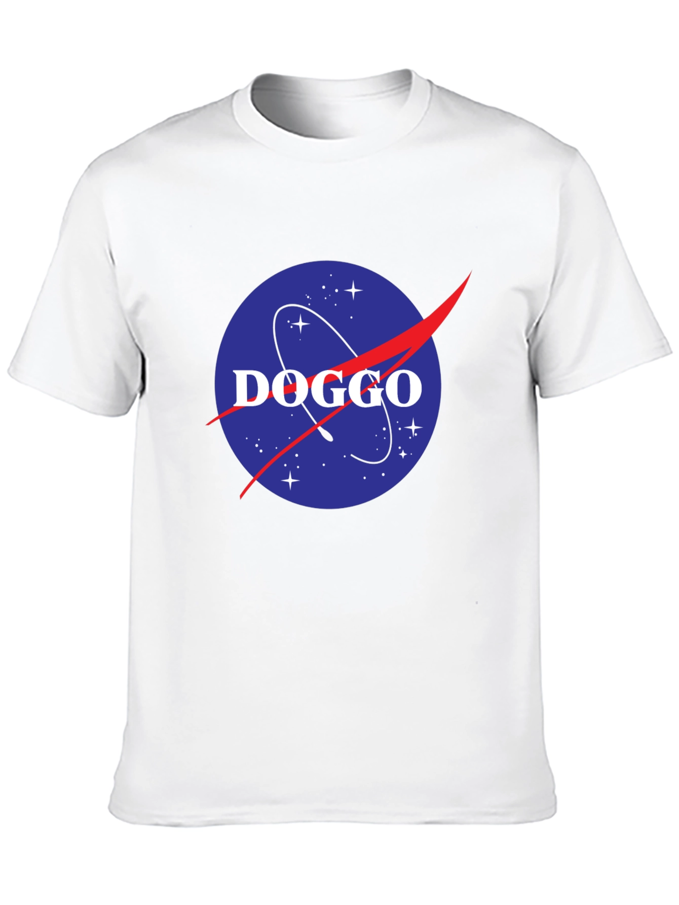 DOGGO NASA Inspired Black T-Shirt