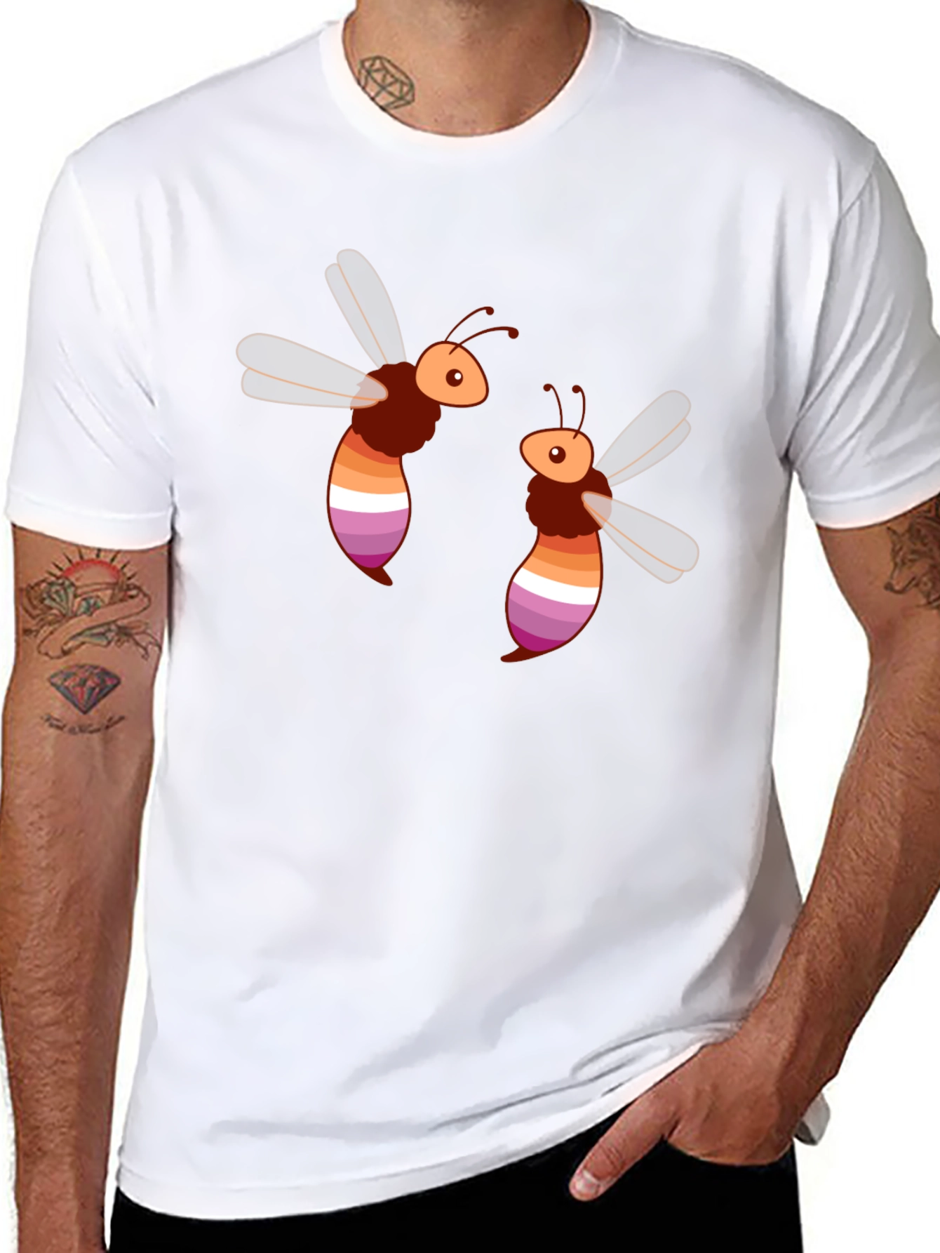 Lesbian Pride Bees T-Shirt