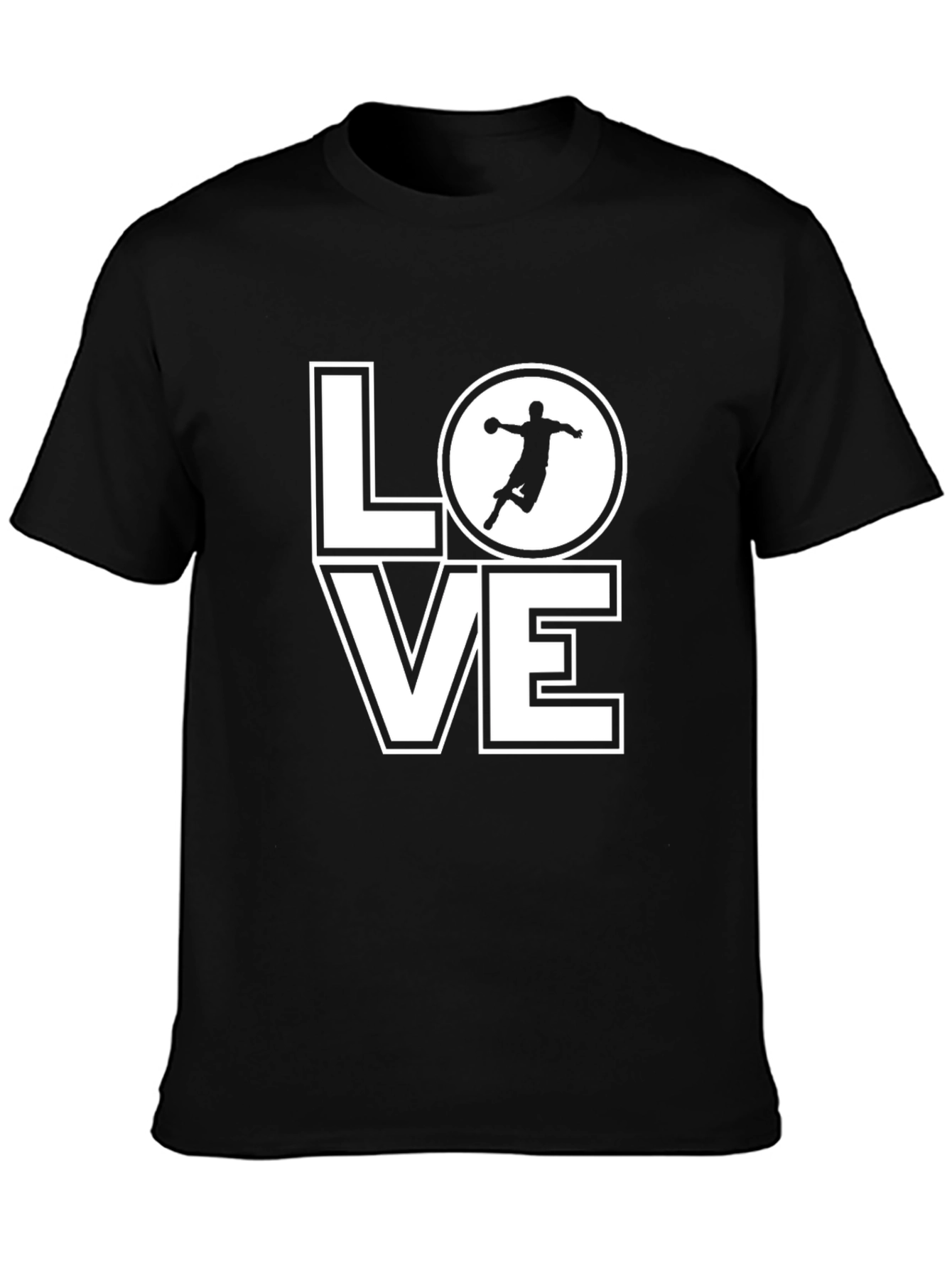 LOVE Handball T-Shirt Black Graphic Tee