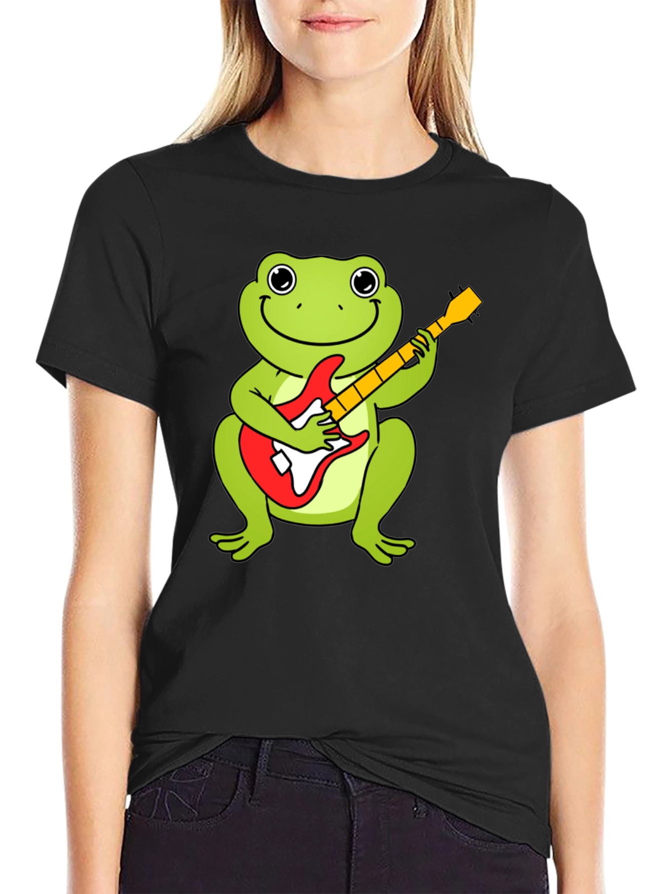 Frog Guitarist Graphic T-Shirt