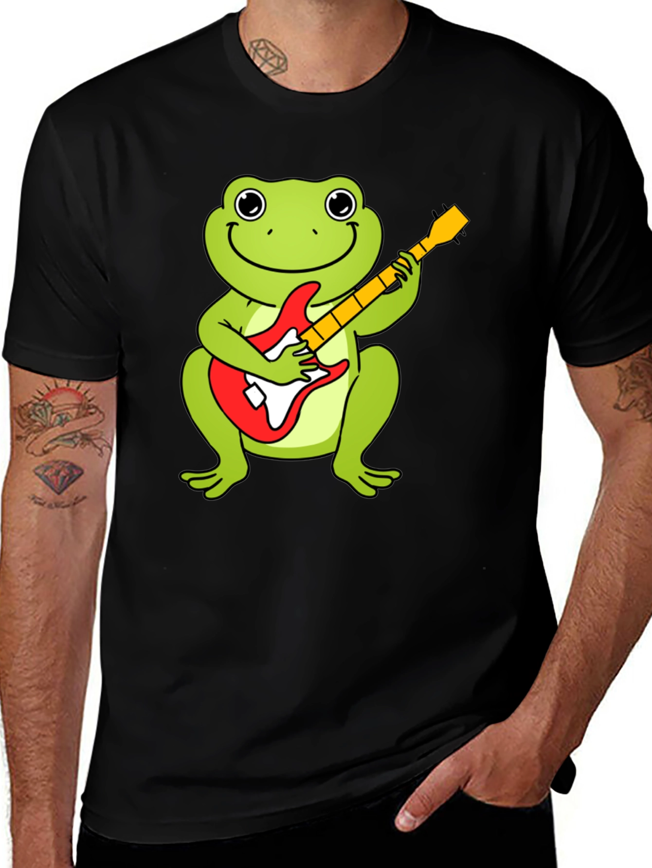 Frog Guitarist Graphic T-Shirt