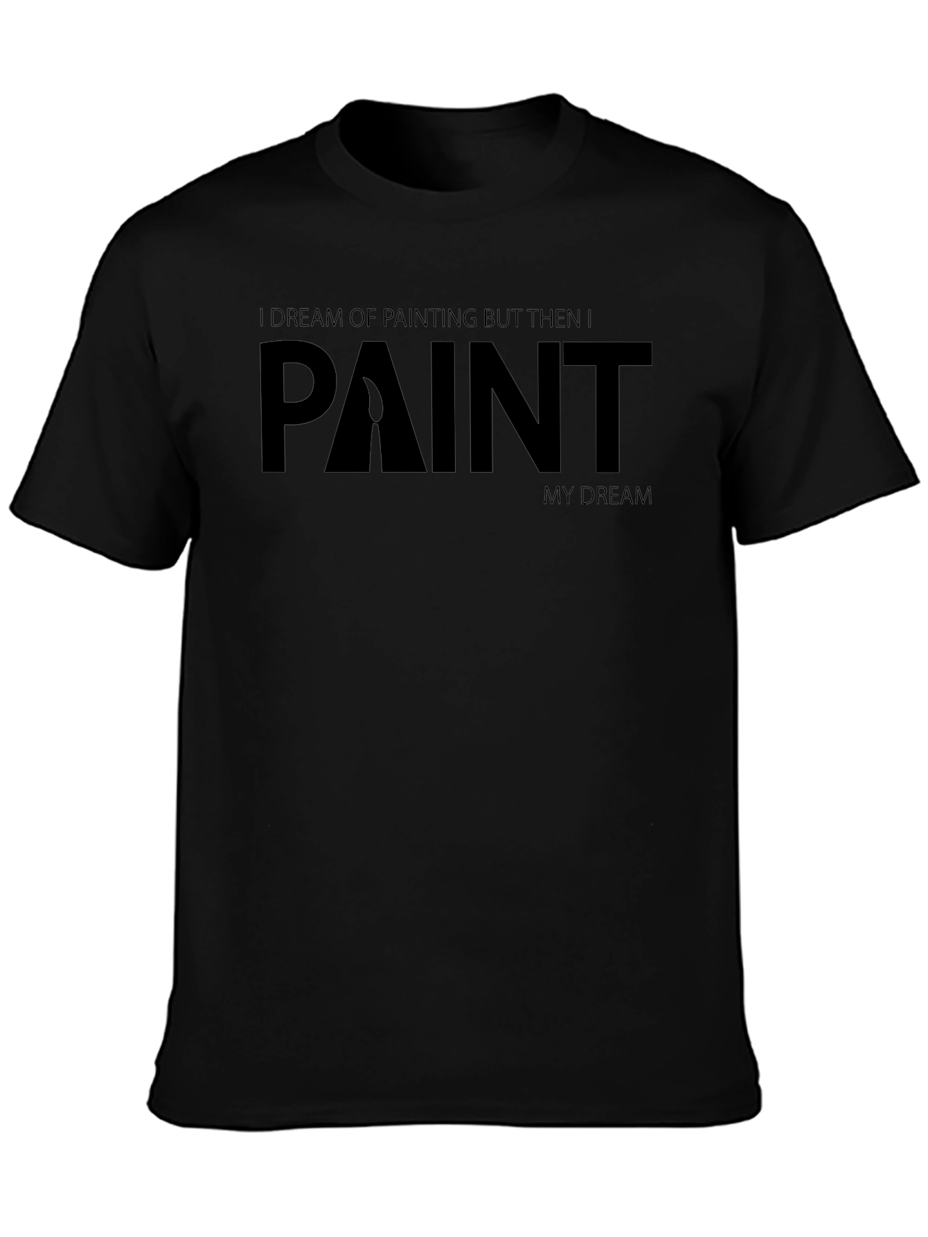 Painters Dream T-Shirt - Black Graphic Tee
